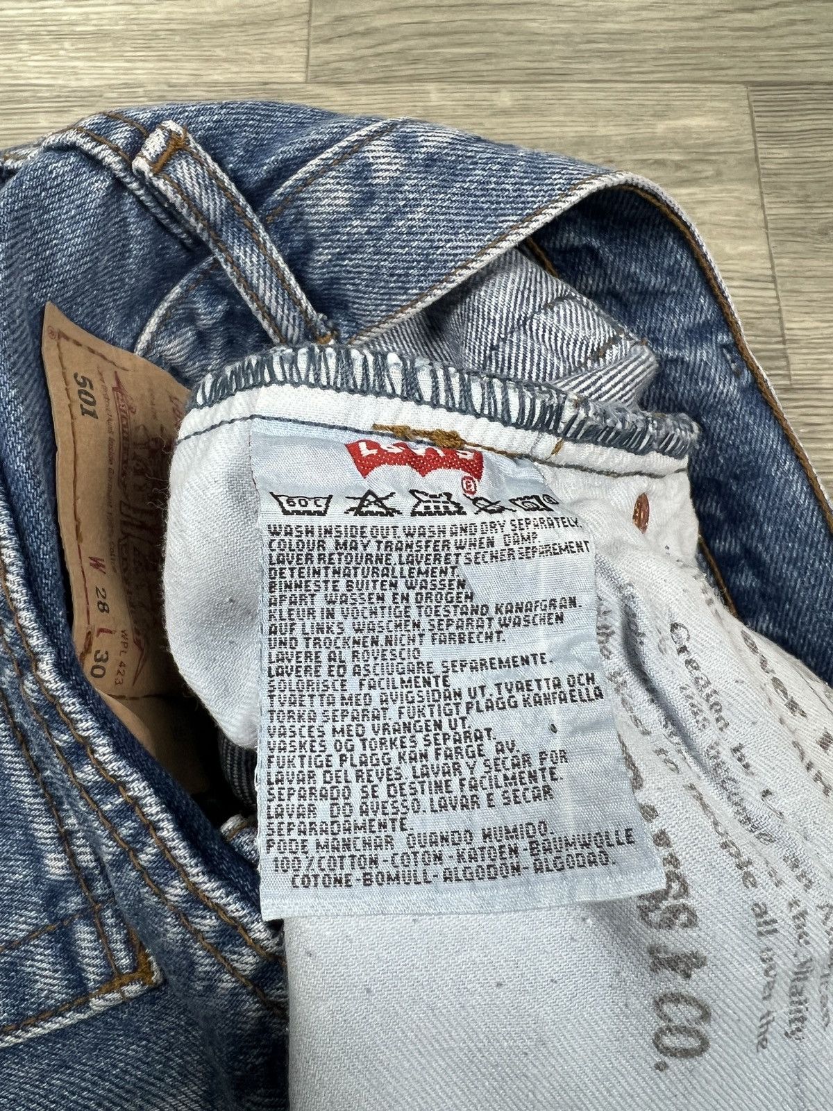 Levi's Vintage Clothing Levi’s vintage jeans made in USA blue size 28/30 men’s Size US 28 / EU 44 - 8 Thumbnail