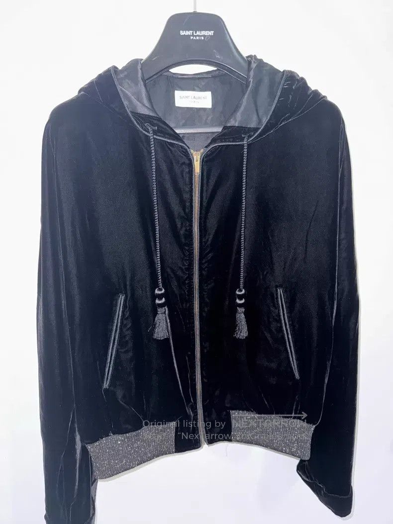 Saint Laurent Paris Saint Laurent Paris Black Velvet Wizard Hooded Jacket i Size US S / EU 44-46 / 1 - 3 Thumbnail