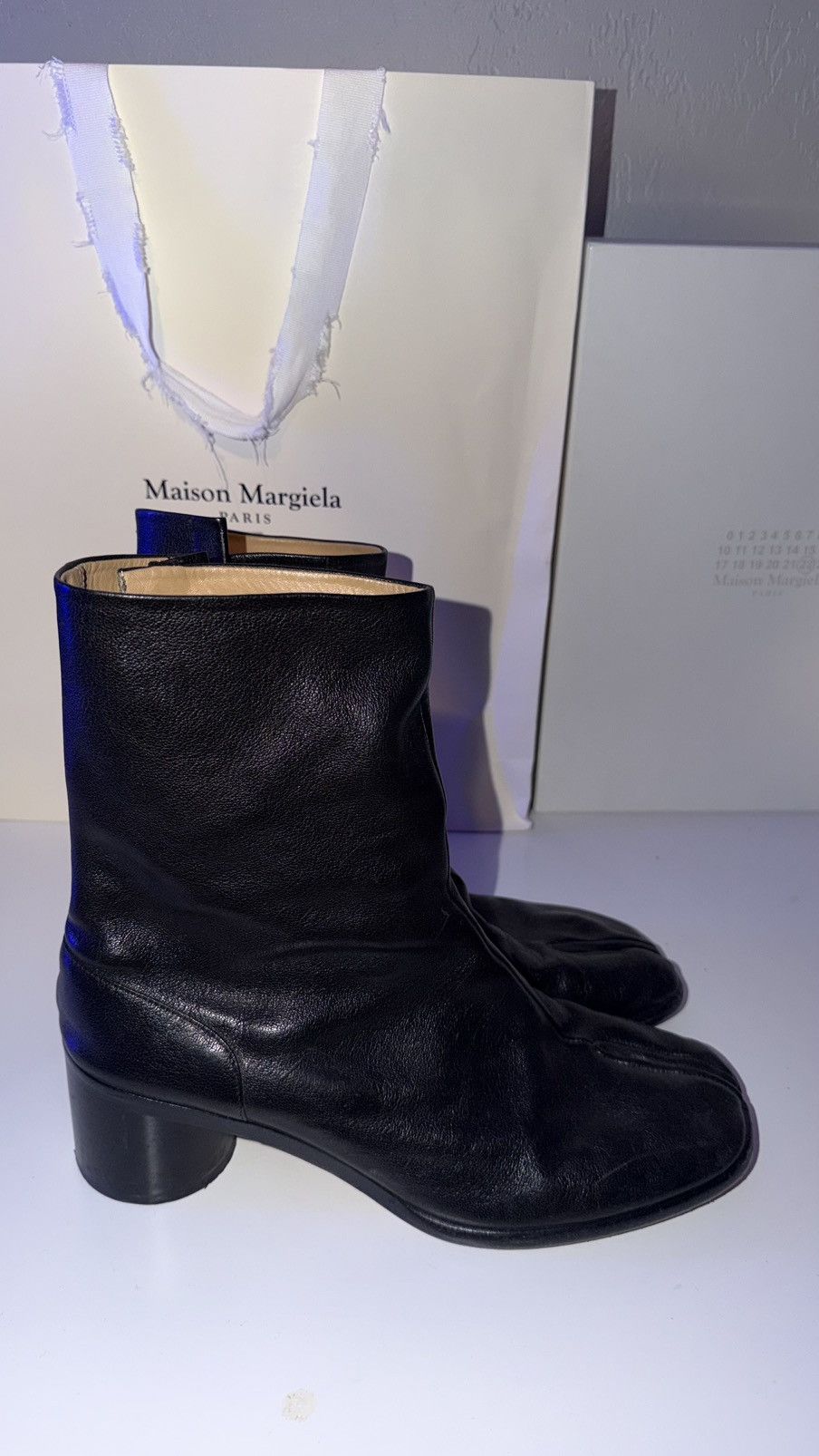 Maison Margiela Maison Margiela Black Tabi High Heel Boots Size 46 Size US 13 / EU 46 - 1 Thumbnail