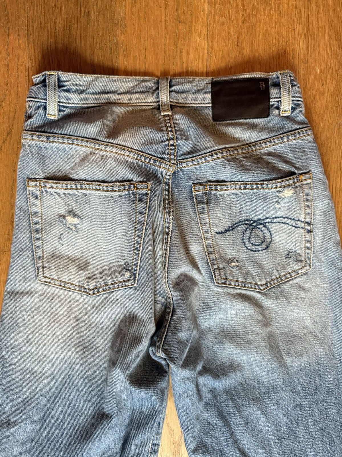 R13 R13 Raegan Wide Leg Jeans Size 27" / US 4 / IT 40 - 7 Thumbnail
