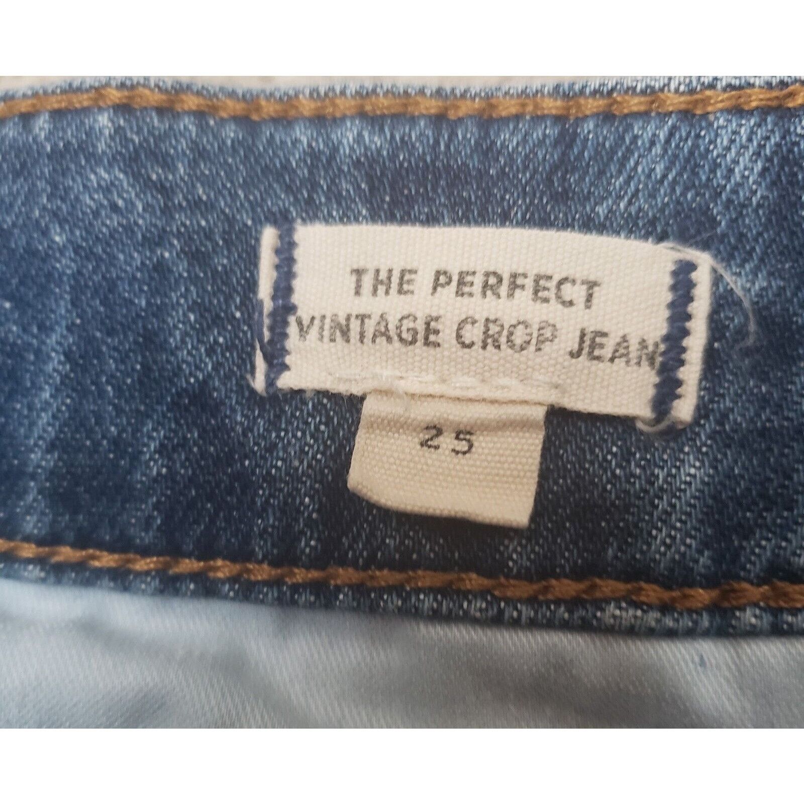 Madewell Madewell The Perfect Vintage Crop Button Front Edition Size 25" / US 0 / IT 36 - 9 Thumbnail