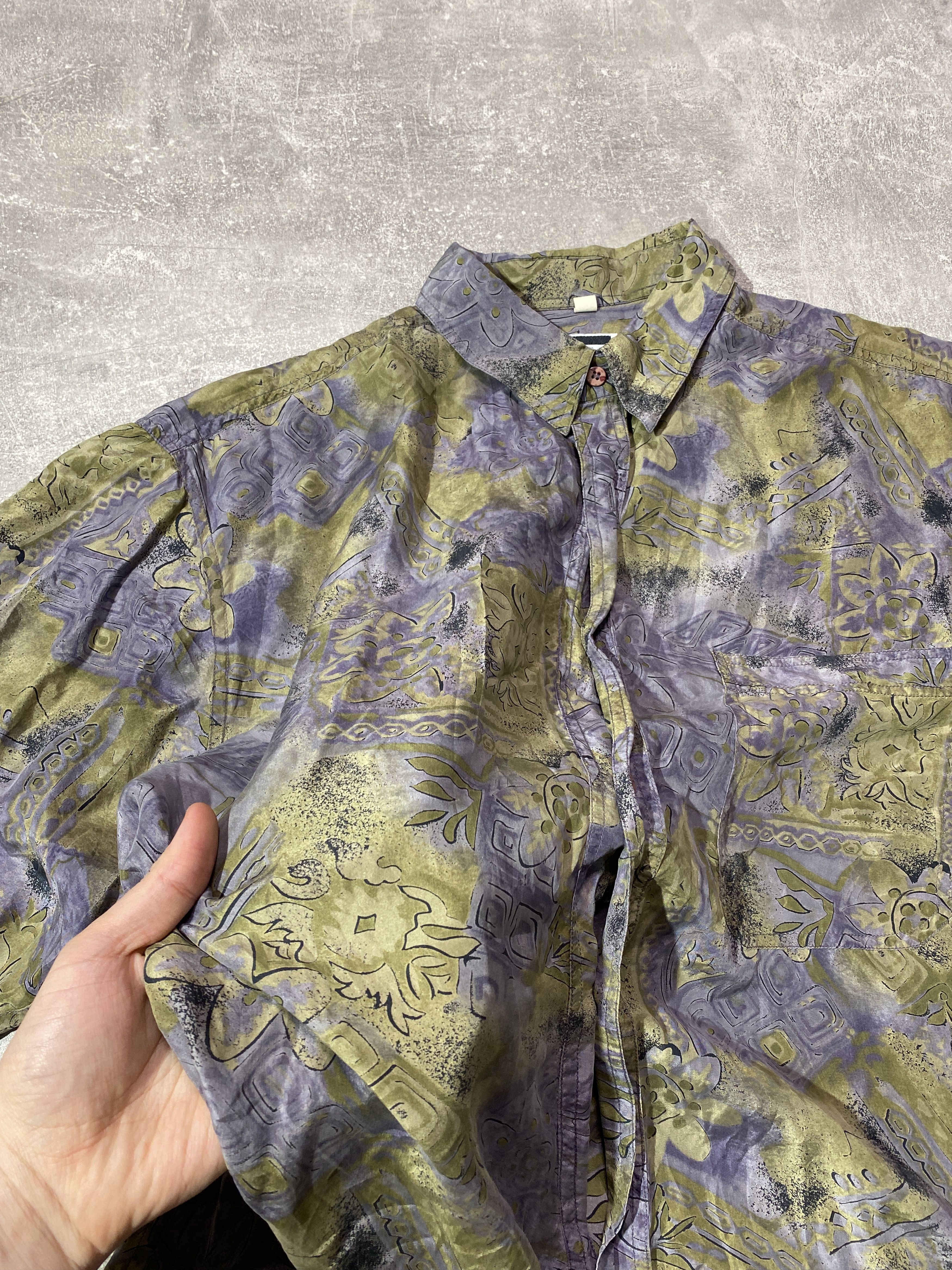 Vintage 90s Hawaii 100% Silk Shirt Size US L / EU 52-54 / 3 - 3 Thumbnail
