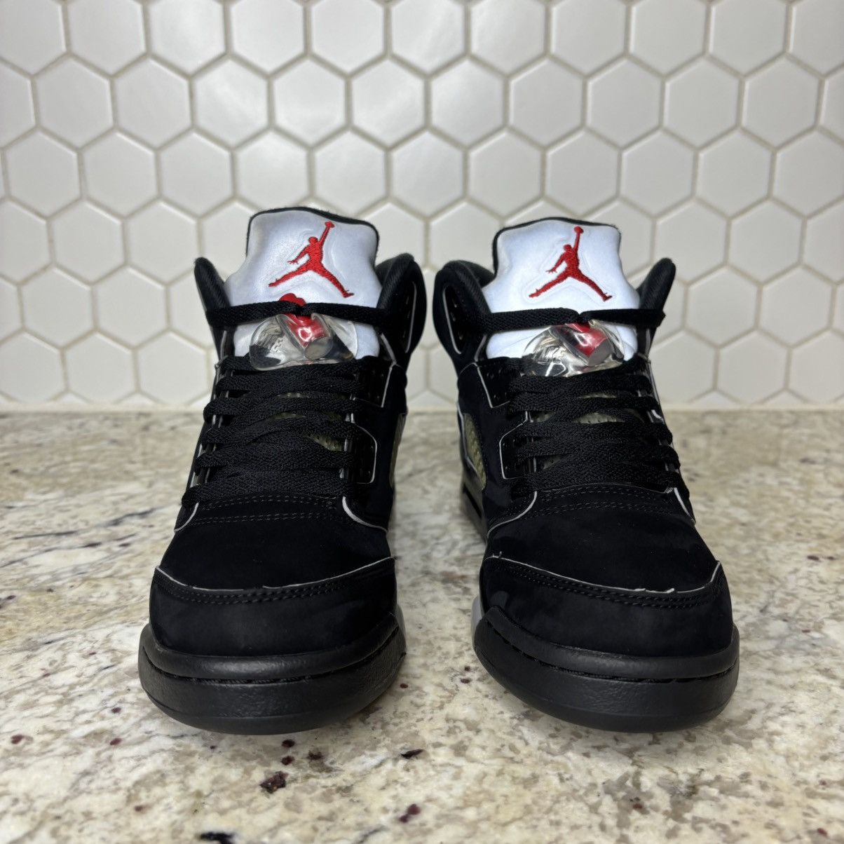 Jordan Brand Size 5.5 -Jordan 5 OG Black Metallic Reimagined CLEAN NO BOX Size US 5.5 / EU 38 - 3 Thumbnail