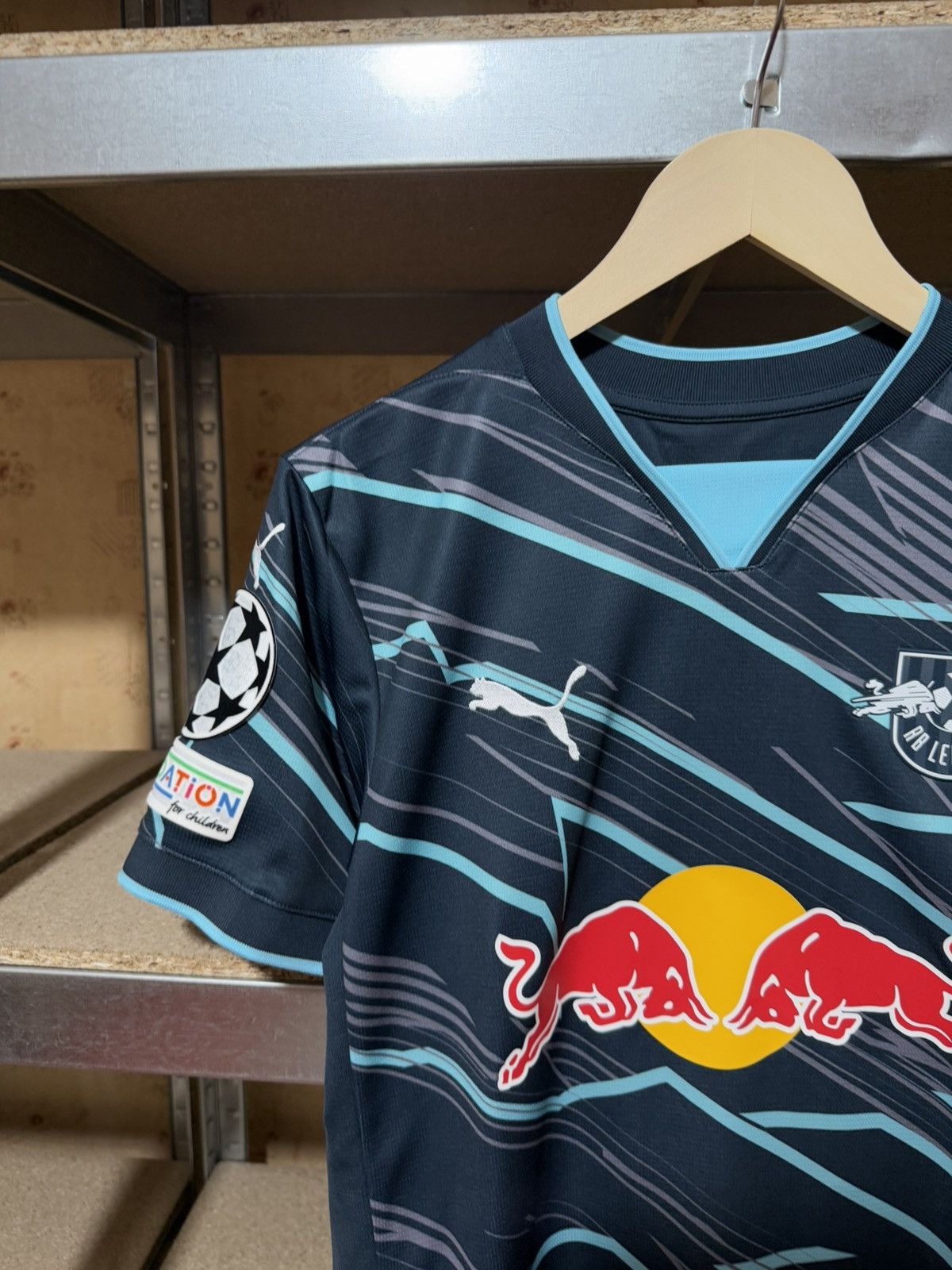Puma × Vintage Puma RB Leipzig Openda UEFA 2024 2025 Third Soccer Jersey Size US S / EU 44-46 / 1 - 3 Thumbnail