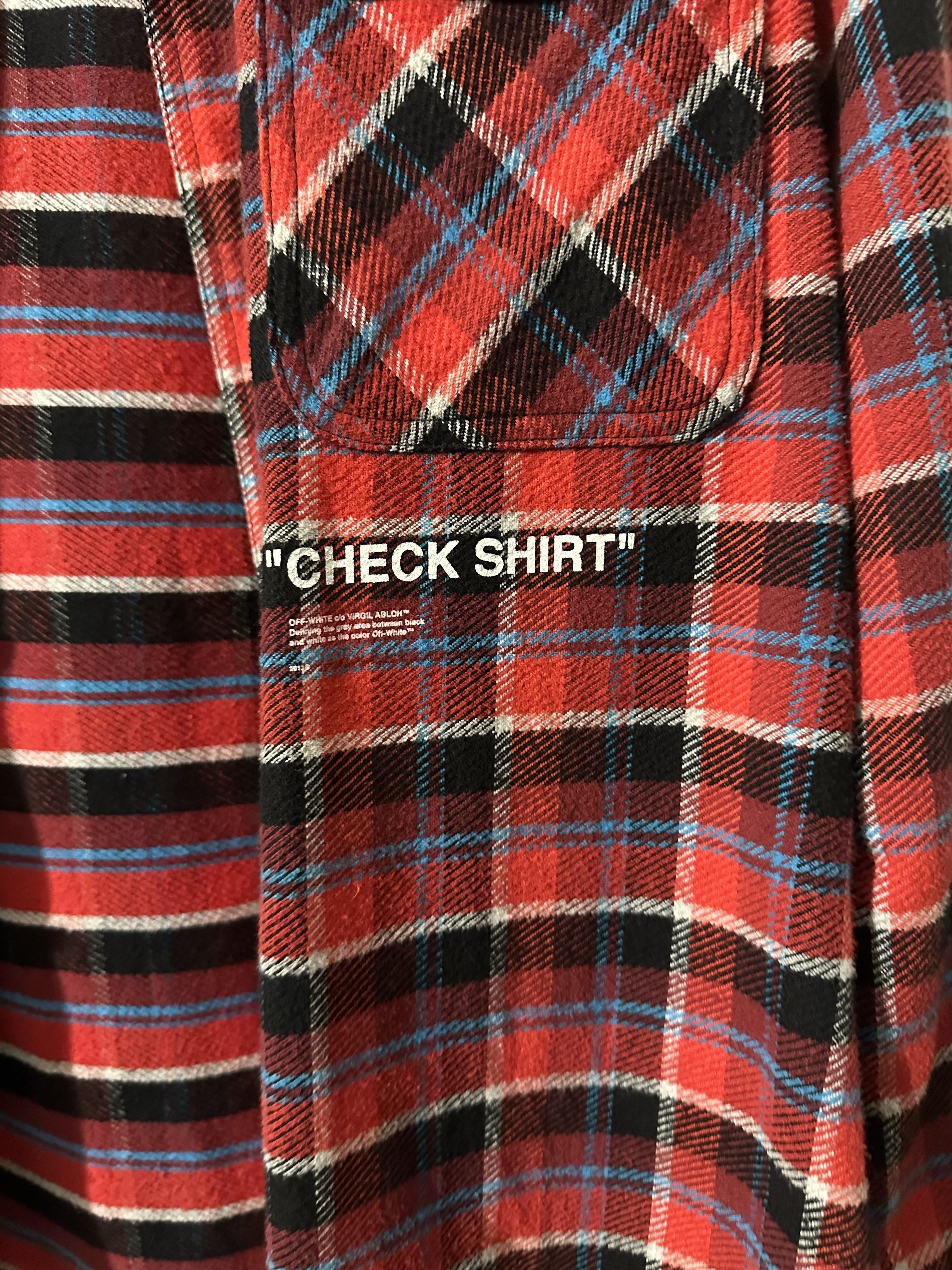 Off-White Off White Check Shirt Flannel Size US M / EU 48-50 / 2 - 3 Thumbnail