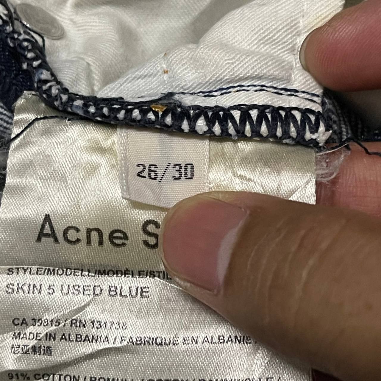 Acne Studios Acne Studios Denim Skin 5 Used Blue Size US 26 / EU 42 - 9 Thumbnail