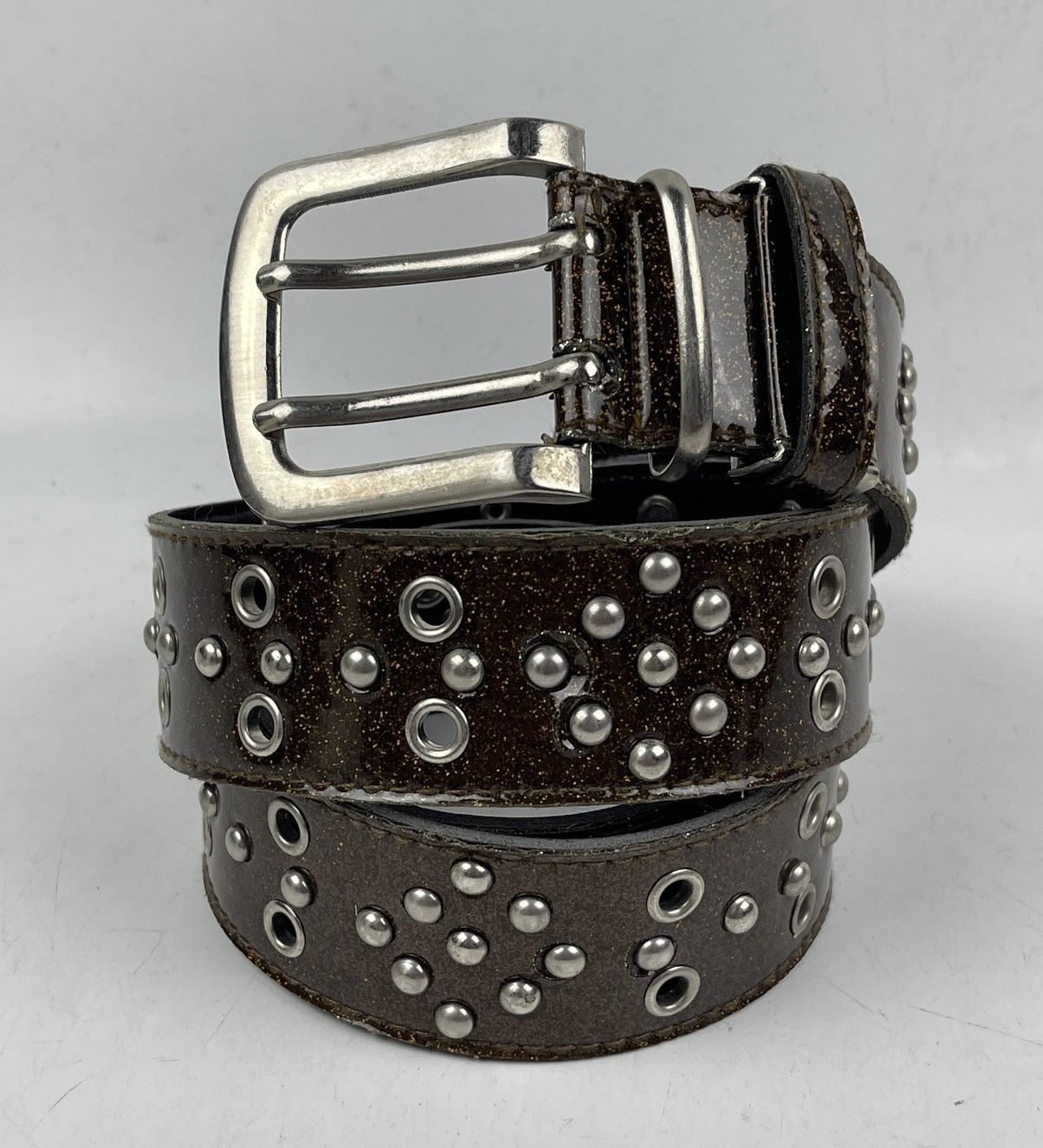 小物 unknown japanese label stud leather belt unknown japanese label stud leather belt