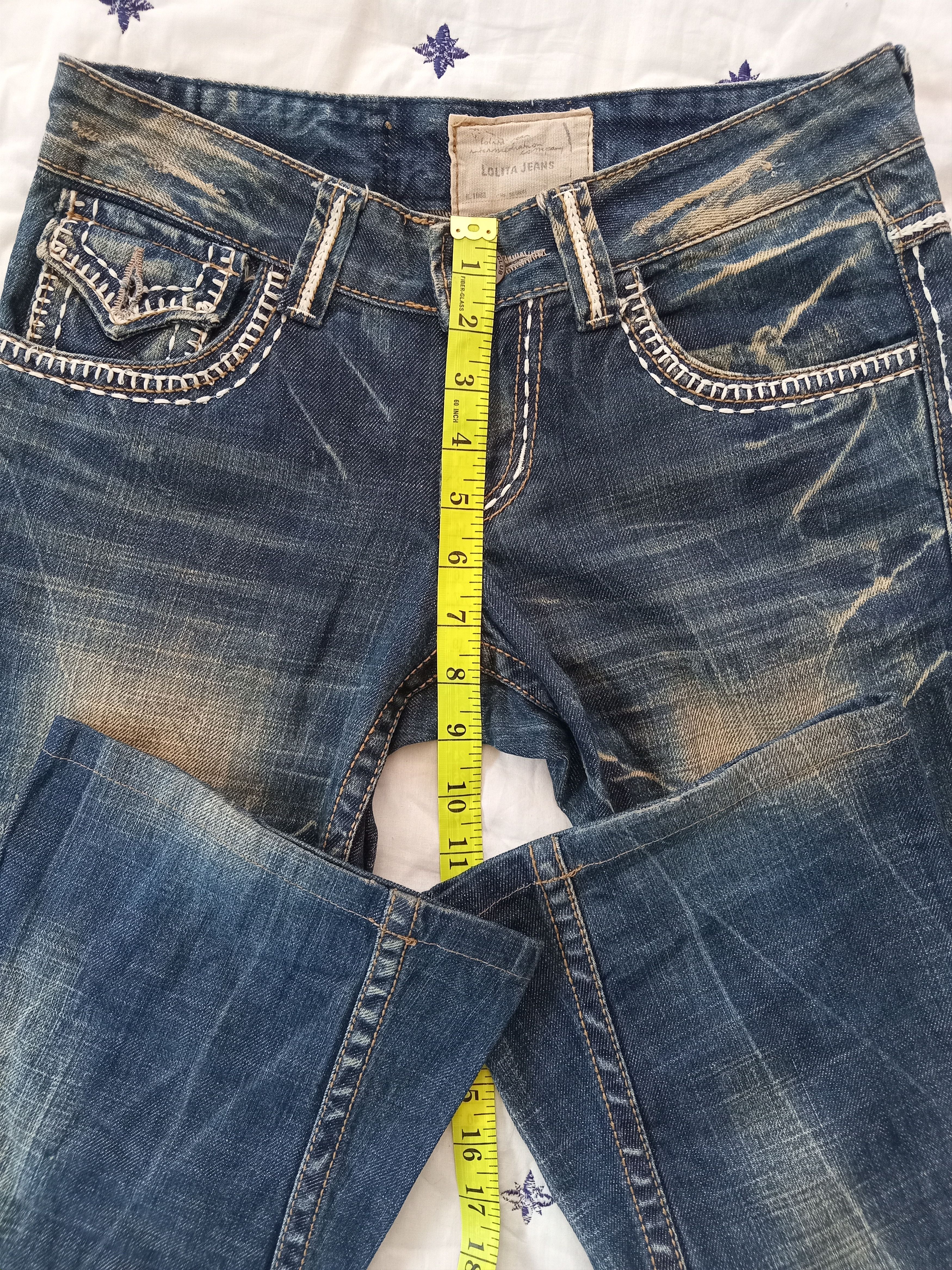 Japanese Brand LOLITA💥 Distressed Flare Lowrise Jeans Size US 29 - 4 Thumbnail