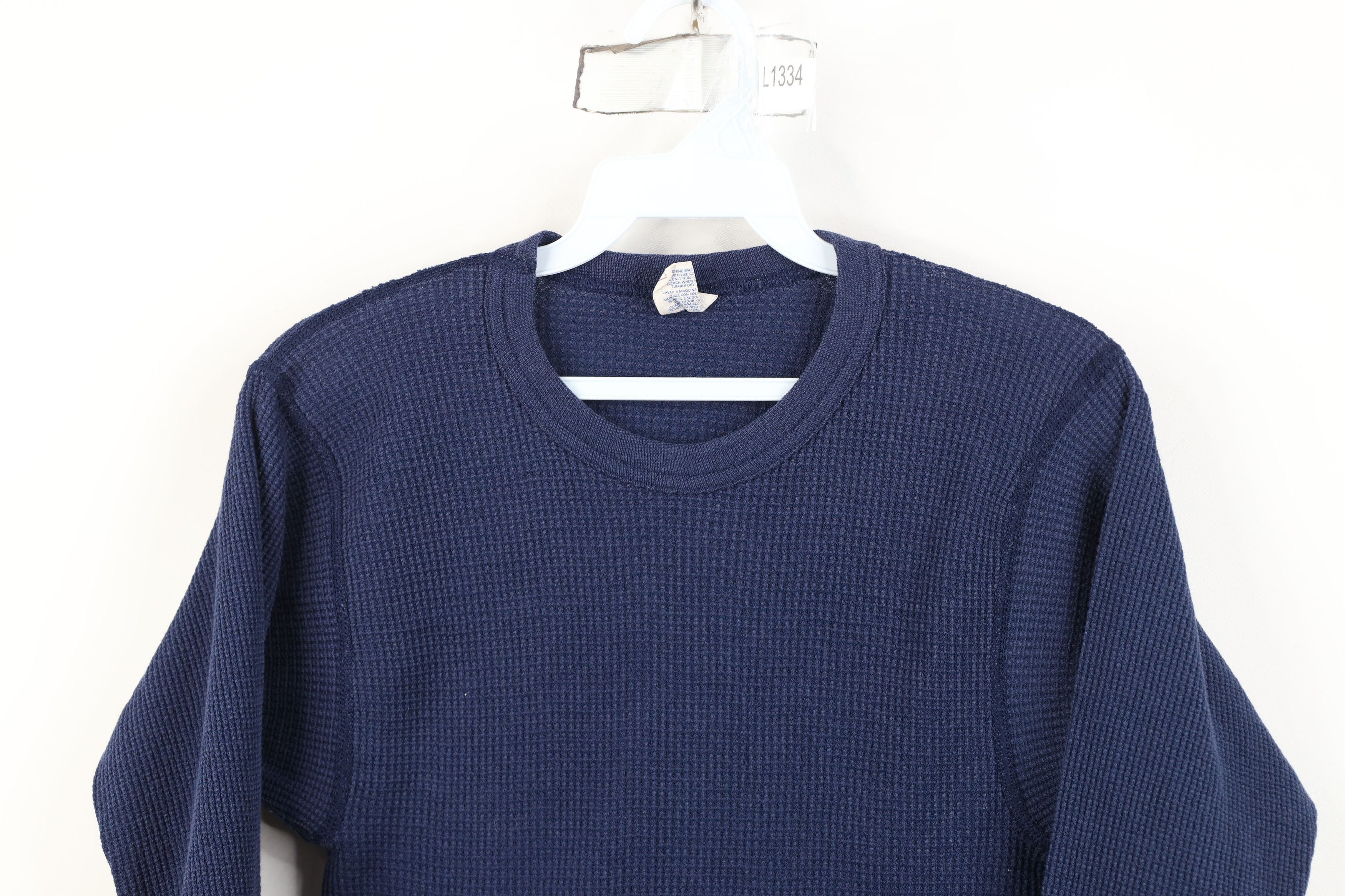 Vintage Vintage 70s Streetwear Waffle Knit Long Sleeve T-Shirt USA Size US M / EU 48-50 / 2 - 2 Thumbnail