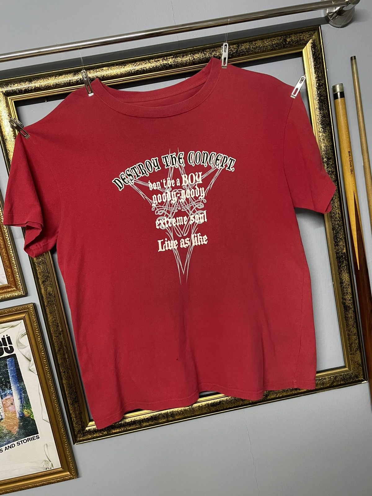 Japanese Brand Vintage 1990s Japan Designer Destroy The Concept Tribal Tee Size US M / EU 48-50 / 2 - 2 Thumbnail
