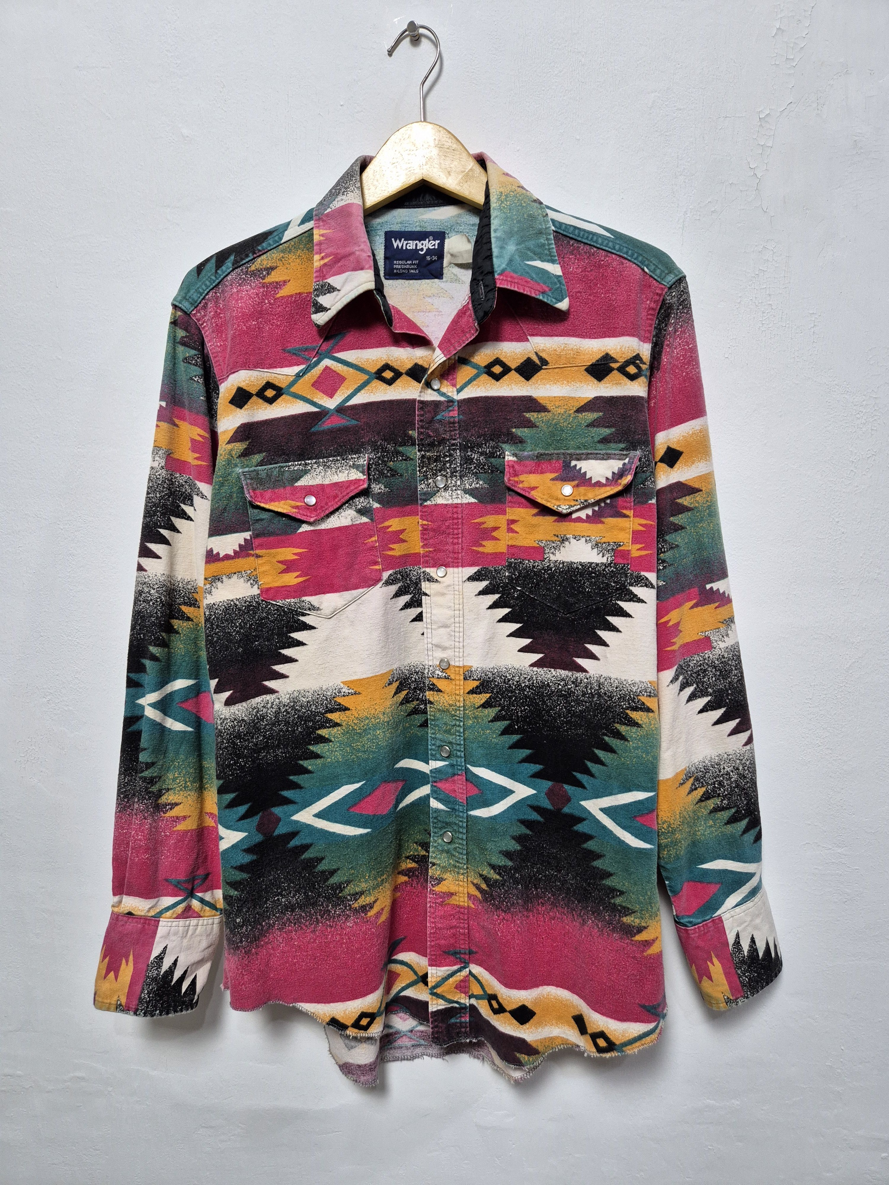 Vintage Wrangler Shirt Navajo Pattern