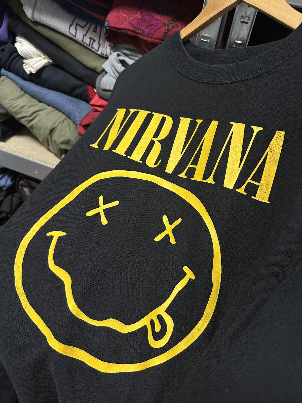 Nirvana Vintage Nirvana Sweatshirt Band Big Logo Pullover Boxy Fit Size US XL / EU 56 / 4 - 5 Thumbnail