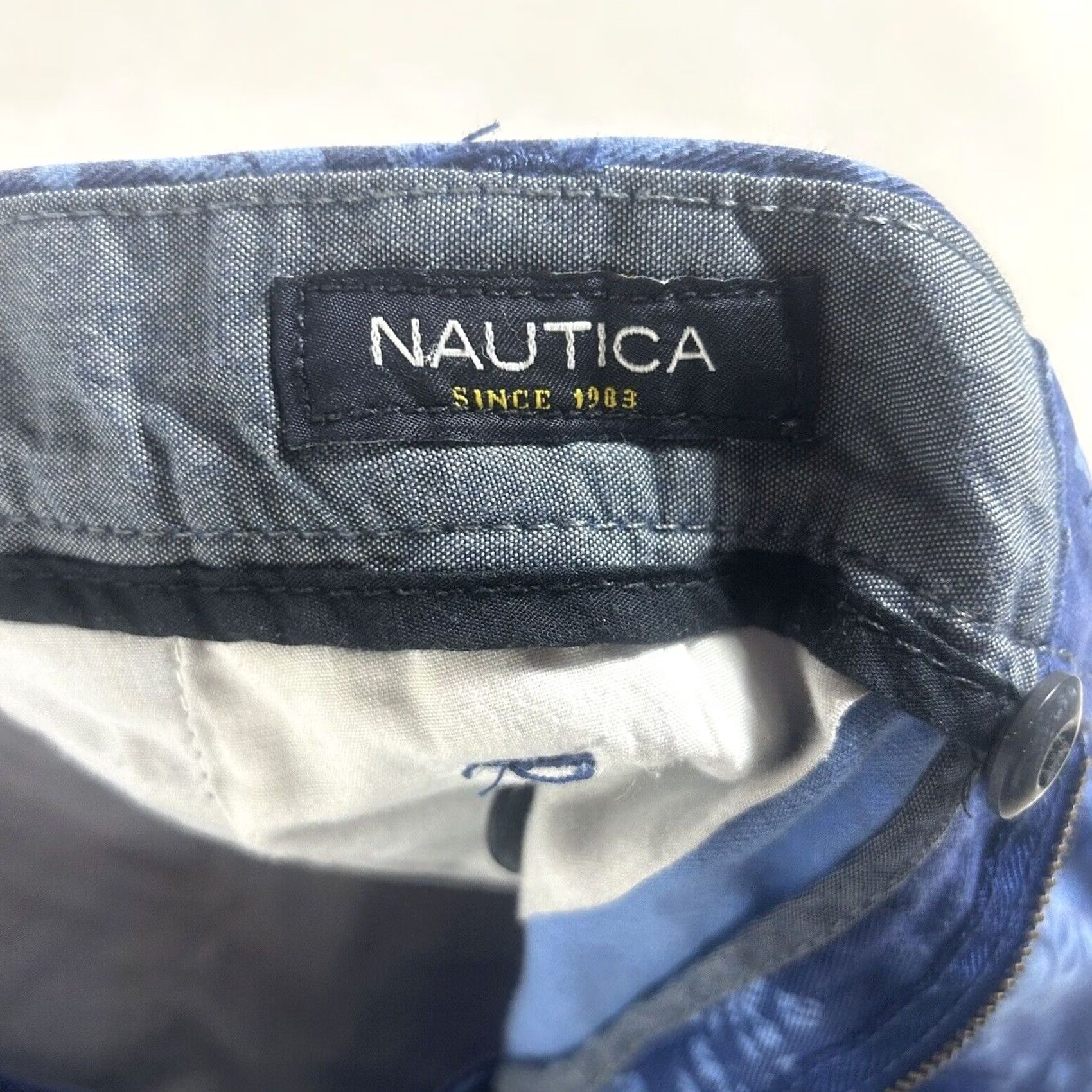 Nautica Nautica Blue Sail Deck Short Men's 32 W Stretch Cotton Casual Chino Bermuda Size US 32 / EU 48 - 2 Thumbnail