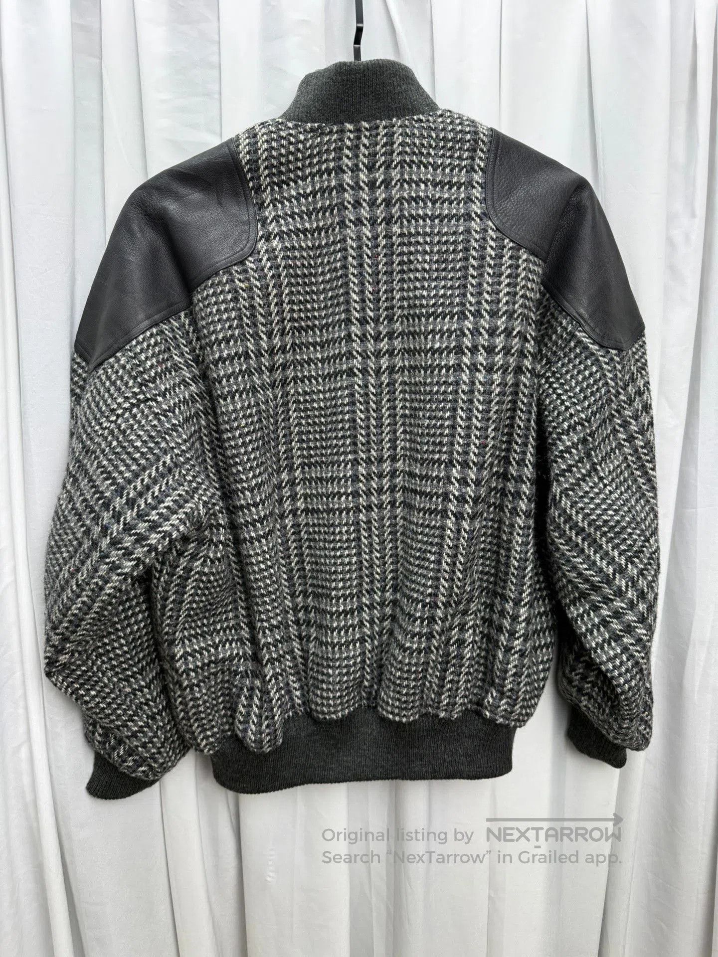 Issey Miyake Issey Sports Plaid Leather Patch Jacket. Size US XXL / EU 58 / 5 - 5 Thumbnail