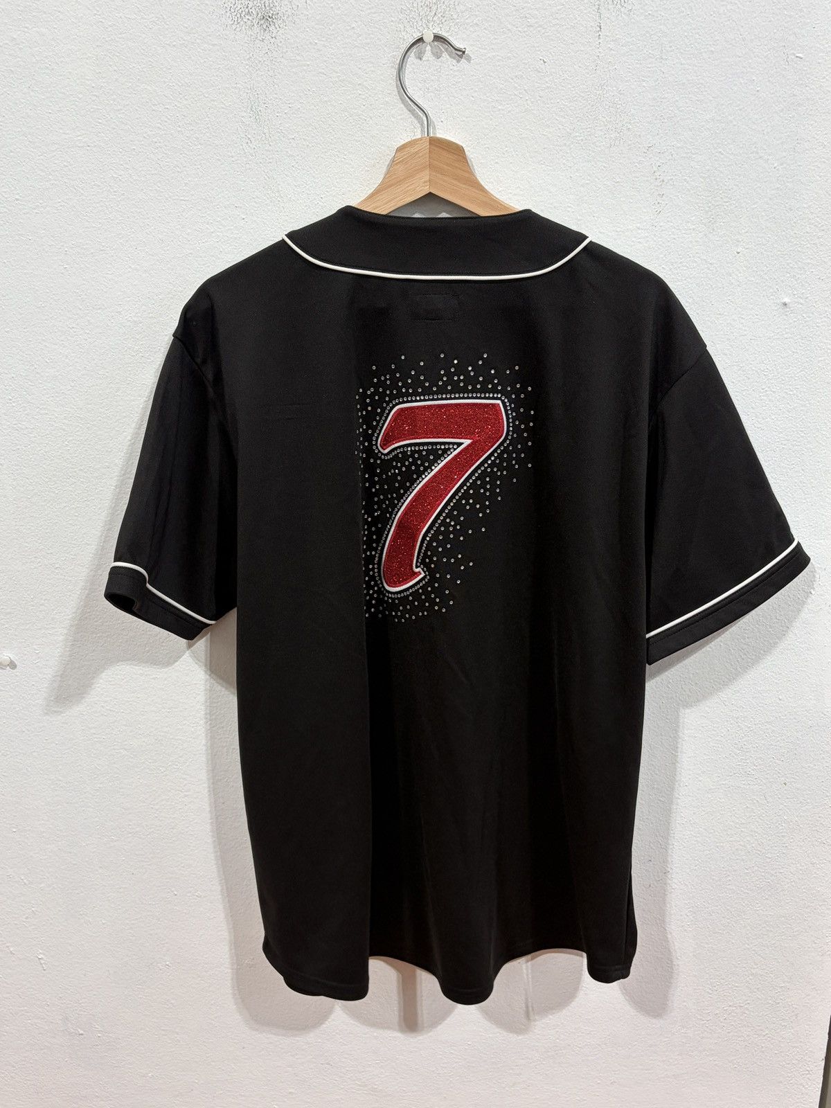 Supreme Supreme Rhinstones Baseball Black Jersey Size US L / EU 52-54 / 3 - 5 Thumbnail