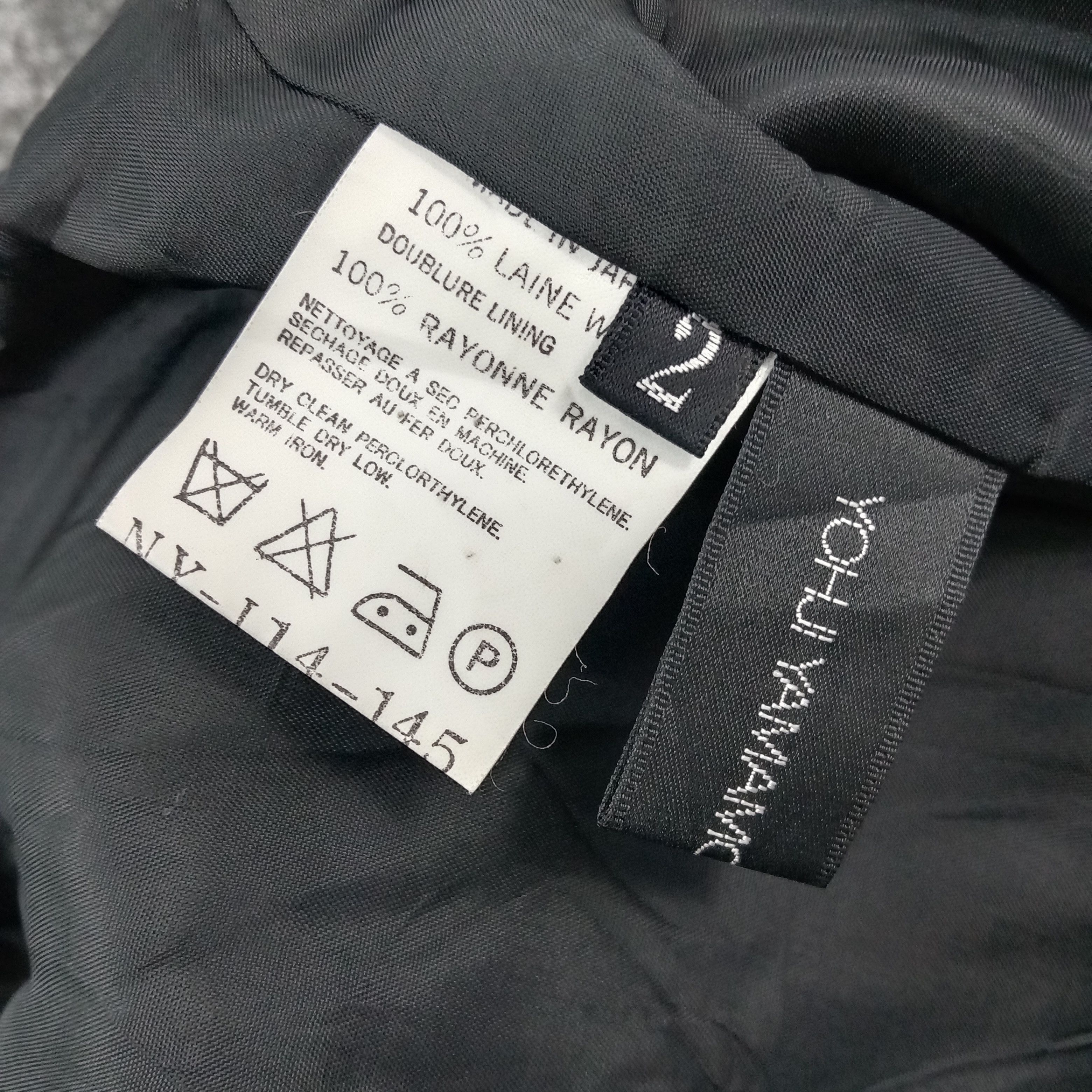 Yohji Yamamoto Yohji Yamamoto NOIR Japanese Designer Blazer C268N27 Size XS / US 0-2 / IT 36-38 - 6 Thumbnail