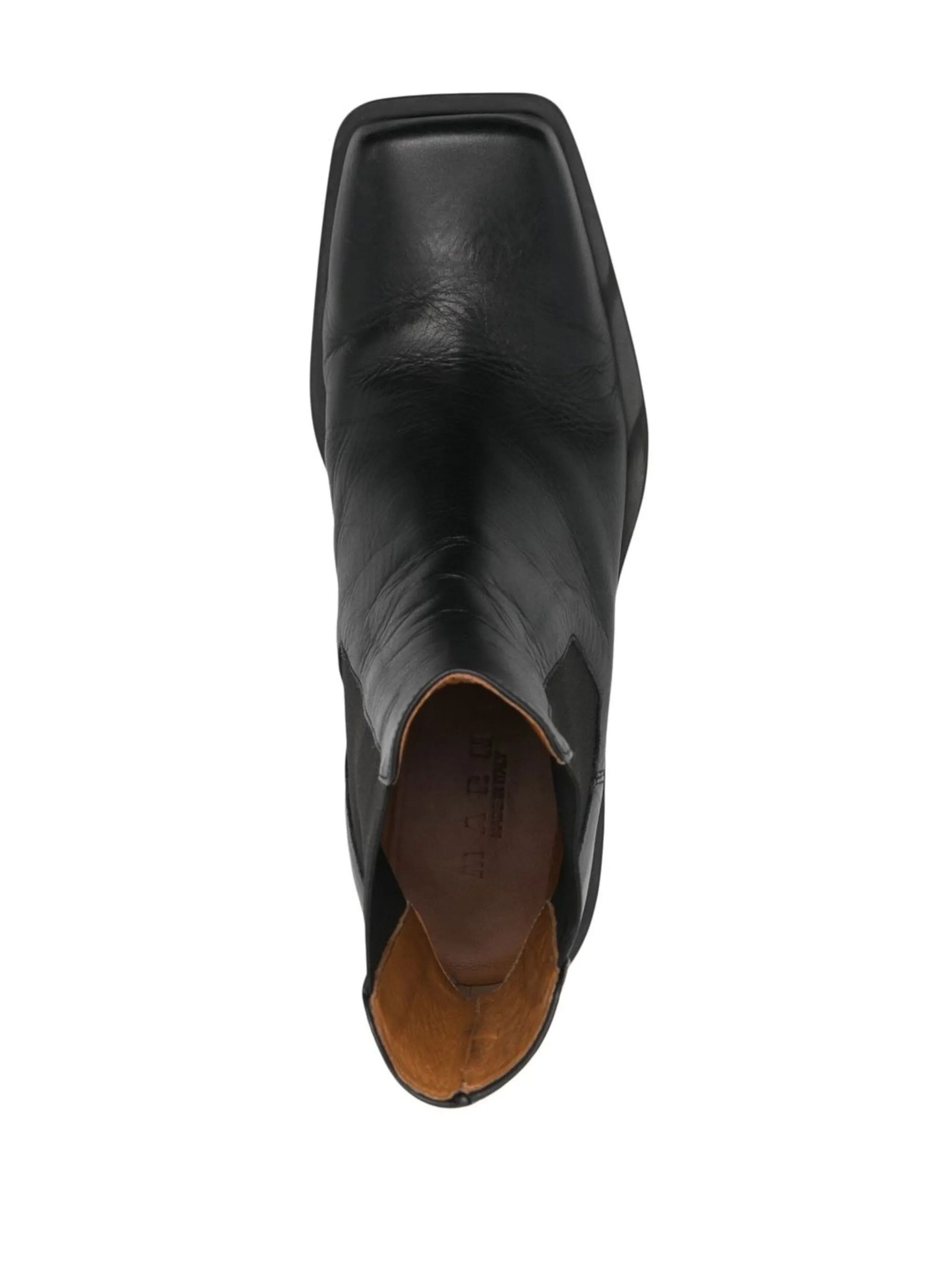 Marni o1y0225 Leather Ankle Boots in Black Size US 13 / EU 46 - 4 Thumbnail