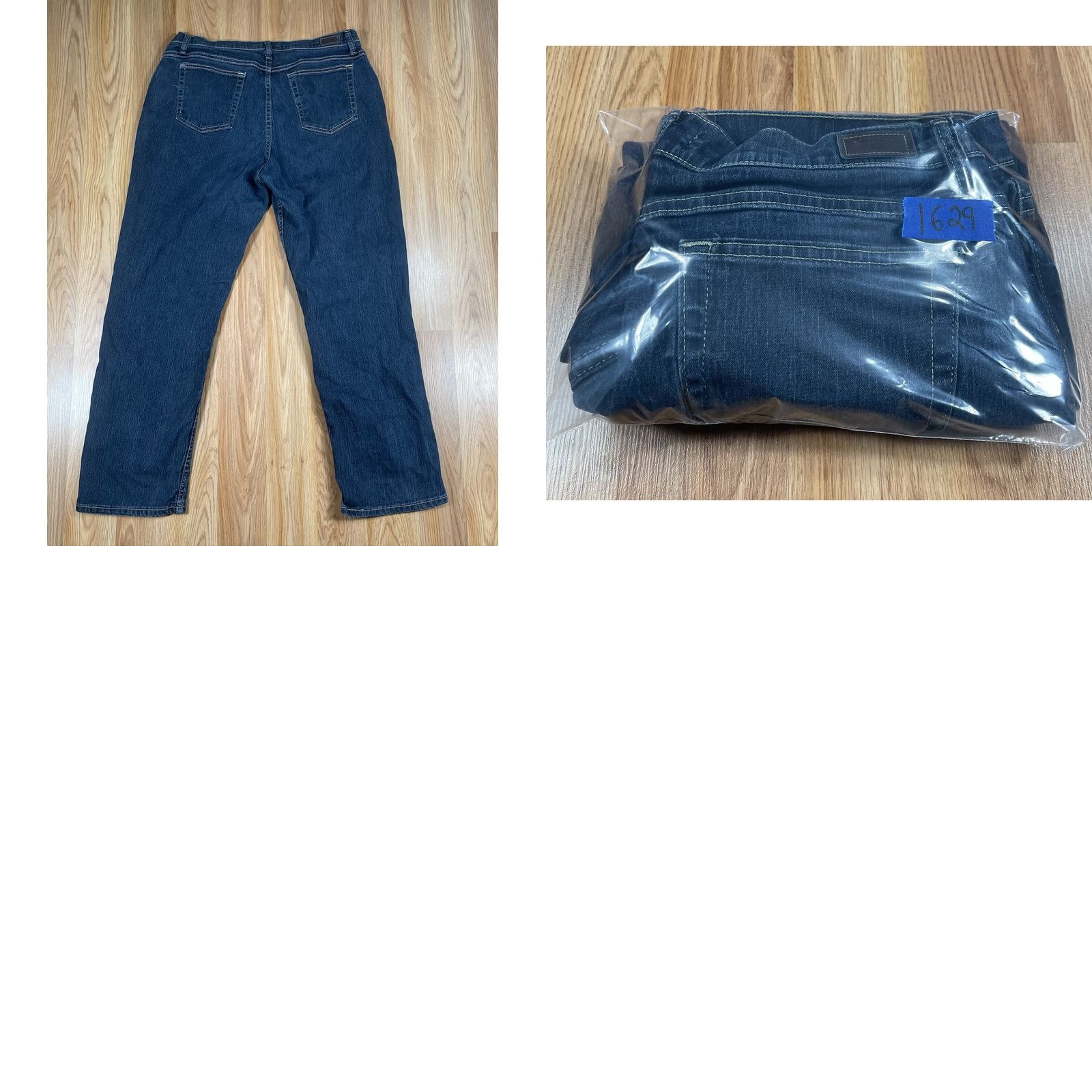 Vintage Riders Jeans Women’s 16P Relaxed Straight Leg High Rise Blue Wash Denim Pants Jeans Shirt? Size 38" / US 16 / IT 52 - 10 Thumbnail