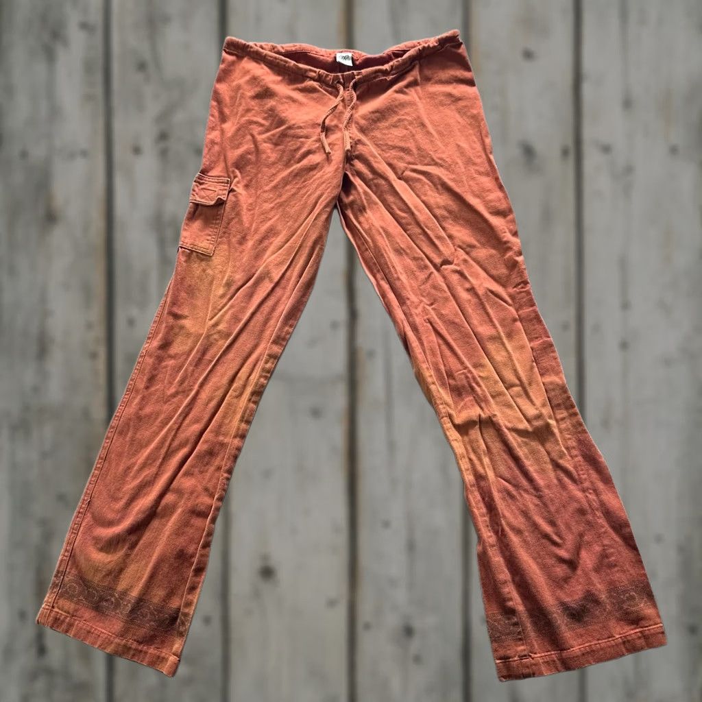 Prana prAna Pants Womens M Orange Cargo Twill Drawstring Relaxed Travel Made USA Size 32" / US 10 / IT 46 - 1 Thumbnail
