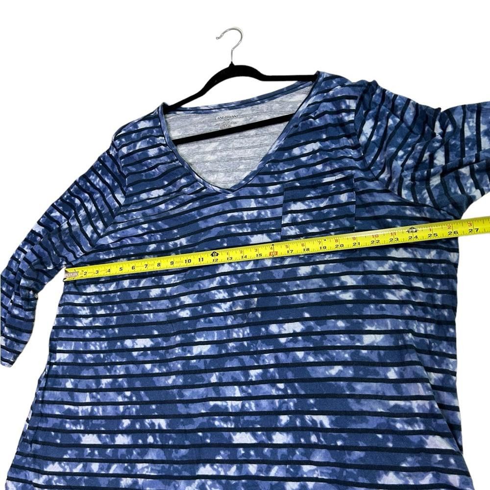 Designer Lane Bryant l Striped V Neck Casual Top 26/28/4x Size M / US 6-8 / IT 42-44 - 6 Thumbnail