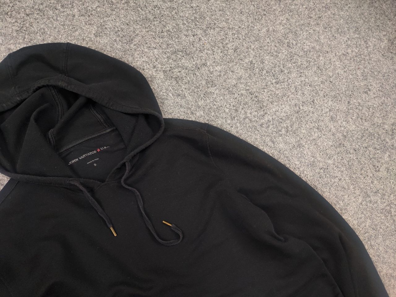 John Varvatos John Varvatos USA Design Black Cotton Blend Hoodie Vintage Size US S / EU 44-46 / 1 - 5 Thumbnail