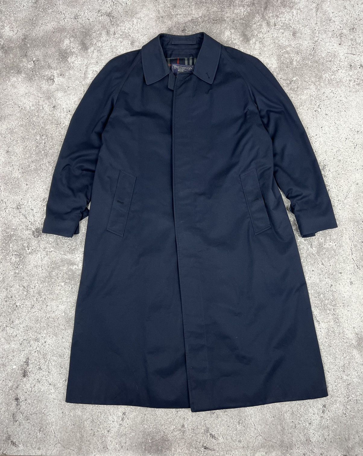 Vintage Burberrys Trench Coat With Wool Lining Check