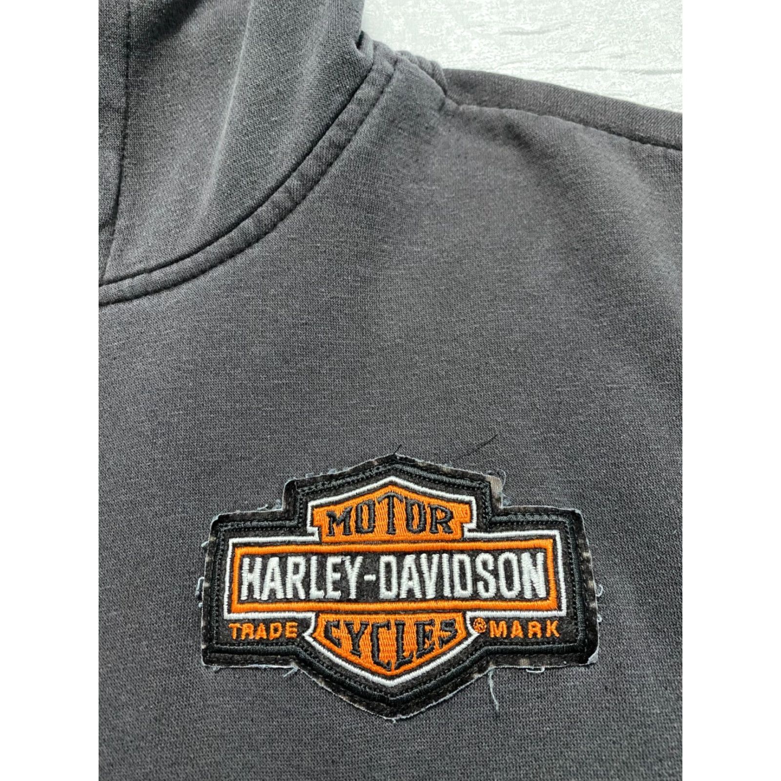 Harley Davidson VINTAGE Harley-Davidson Shop Mens L Pullover Hooded Sweatshirt Black Peeps Size US L / EU 52-54 / 3 - 4 Thumbnail
