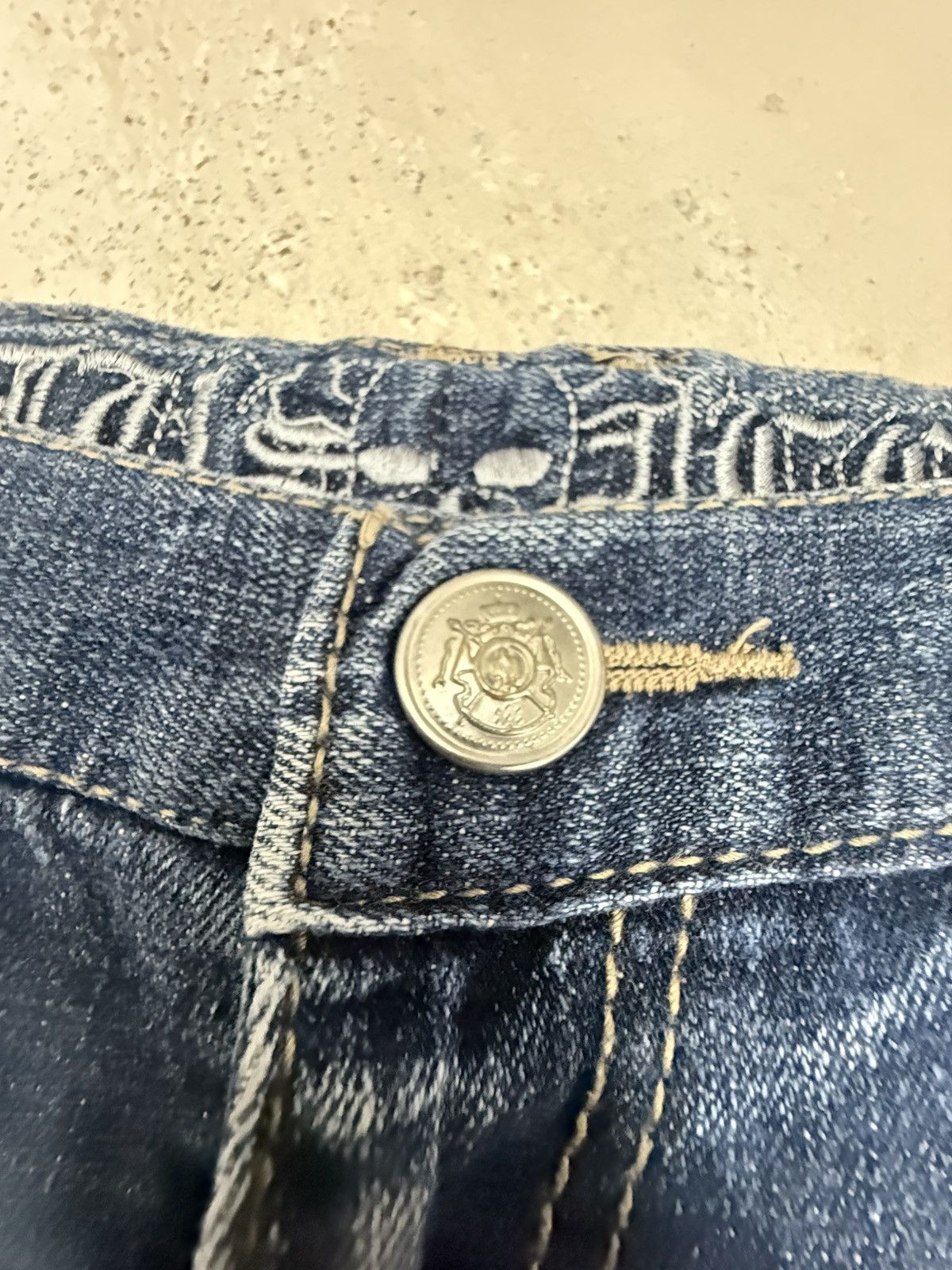 Hysteric Glamour × Japanese Brand Hysteric Glamour Style Poems Skull Studded Jeans Size US 30 / EU 46 - 18 Thumbnail