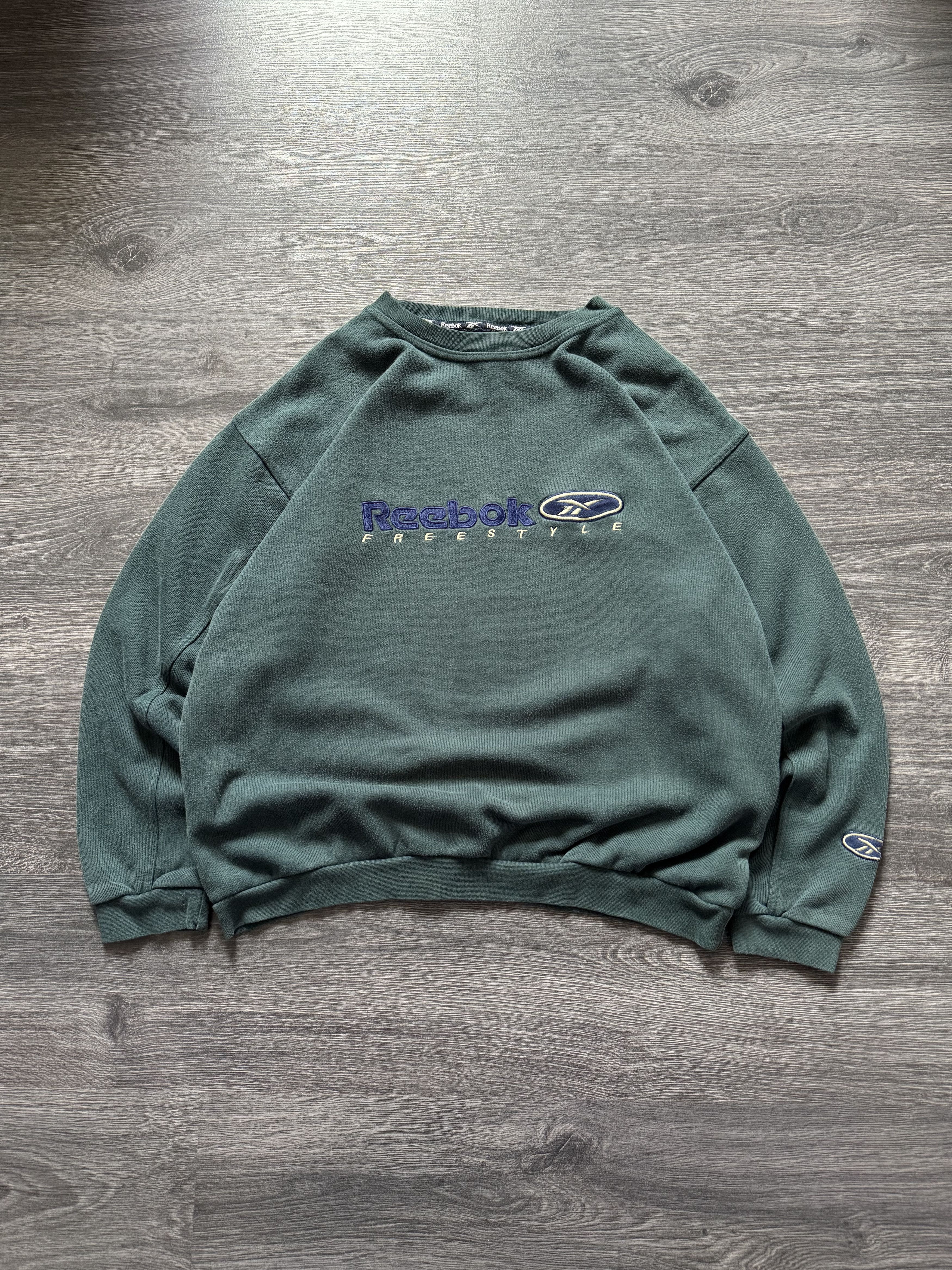 Reebok Vintage 90s Reebok Baggy Sweatshirt Size US S / EU 44-46 / 1 - 1 Thumbnail