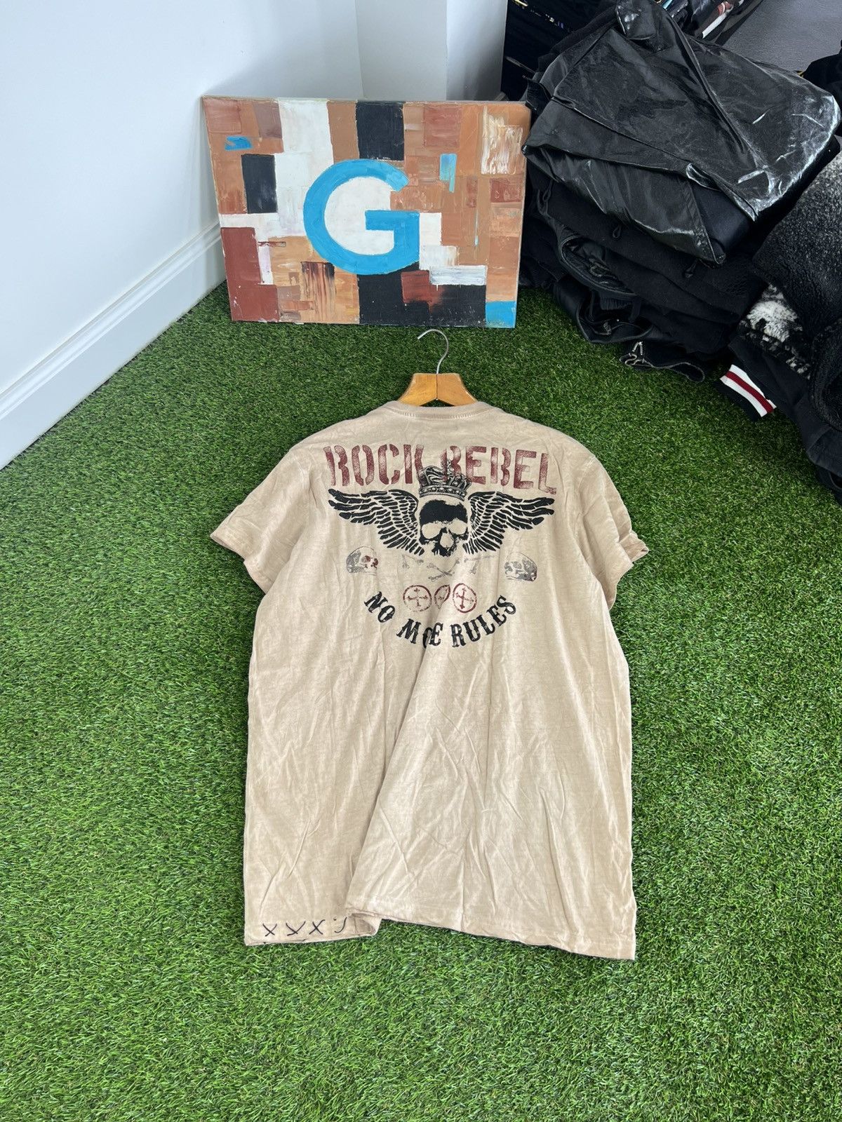 Affliction T-shirt Rock rebel affliction semetary unique rare archive Size US XXL / EU 58 / 5 - 8 Thumbnail