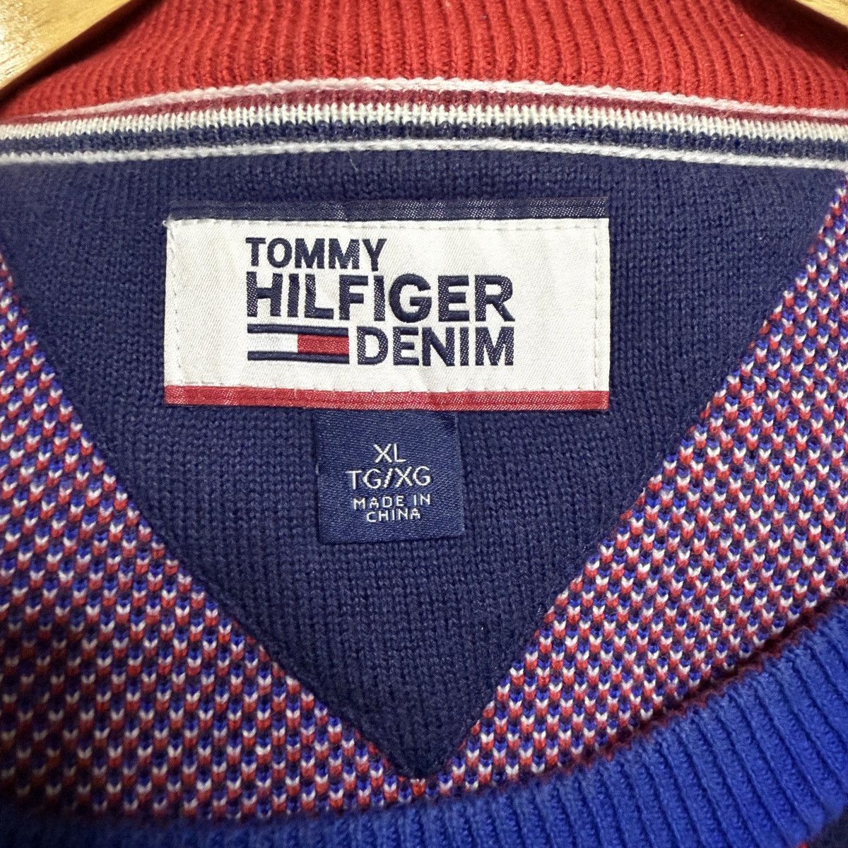 Tommy Hilfiger Tommy Hilfiger knitwear all over print Y2k Size US XL / EU 56 / 4 - 3 Thumbnail