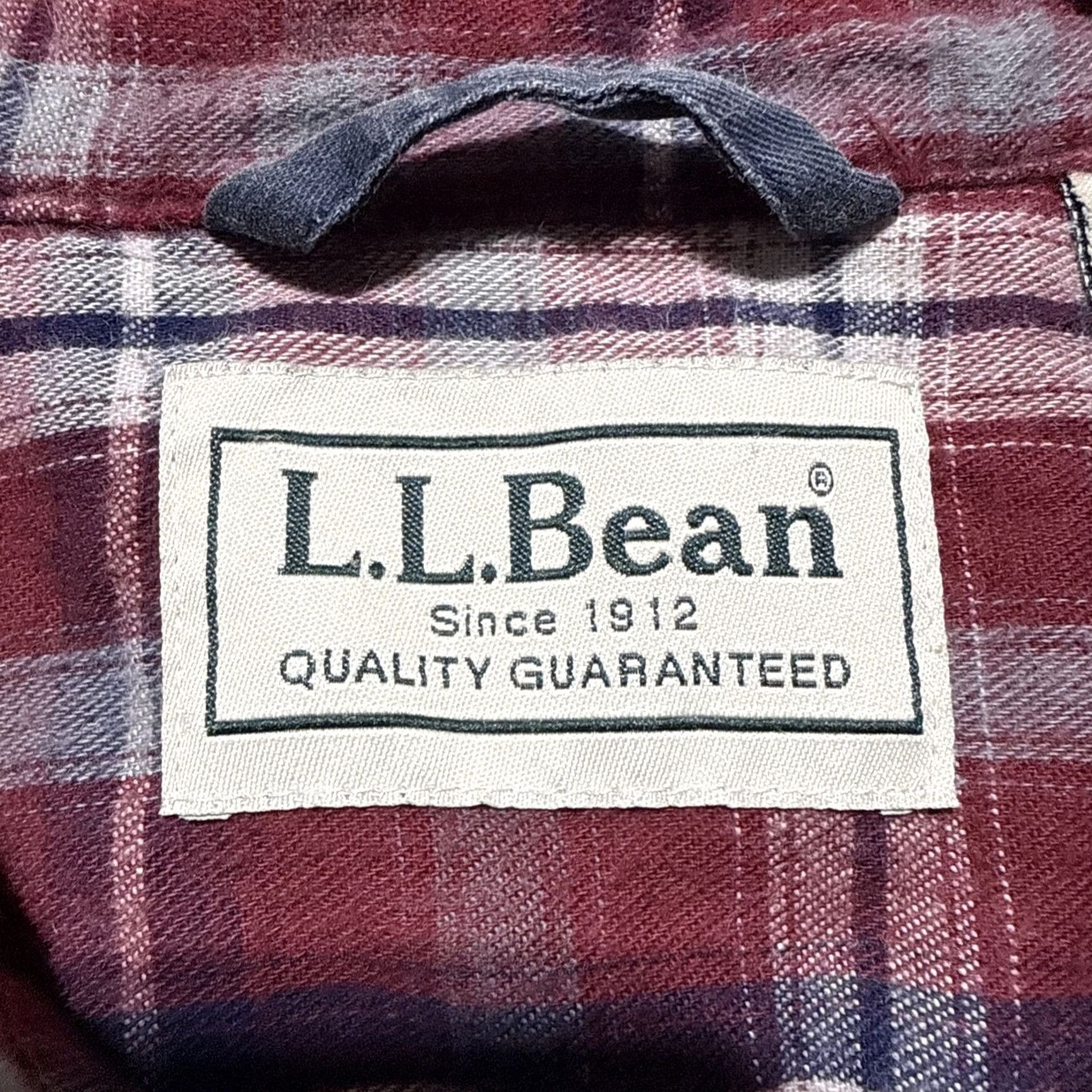 Vintage Vintage L.L.Bean Button-Up Shirt Jacket Mens Large Blue Cotton Lined Heavyweight Pockets All Seasons Classic 90s Western Gift Idea Size US L / EU 52-54 / 3 - 5 Thumbnail