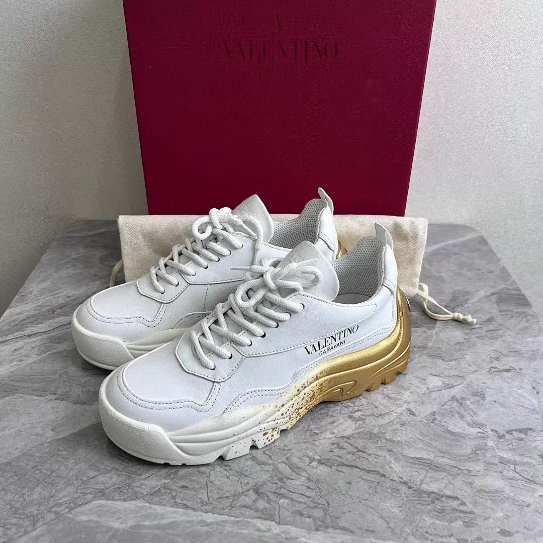 Valentino Valentino gradient gold ink dad shoes 35.5 women's Size US 4.5 / IT 34.5 - 1 Thumbnail