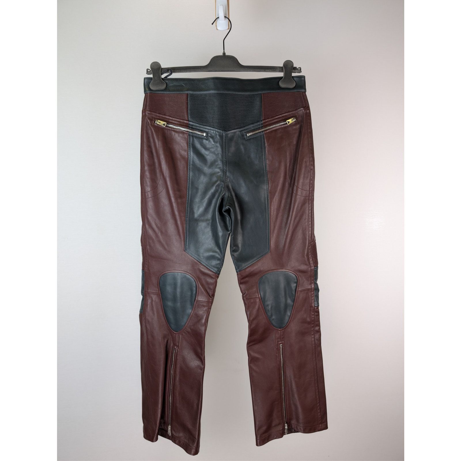 Bottega Veneta o1rshd1 Leather Biker Pants Natural Calf Pants Size US 32 / EU 48 - 8 Thumbnail