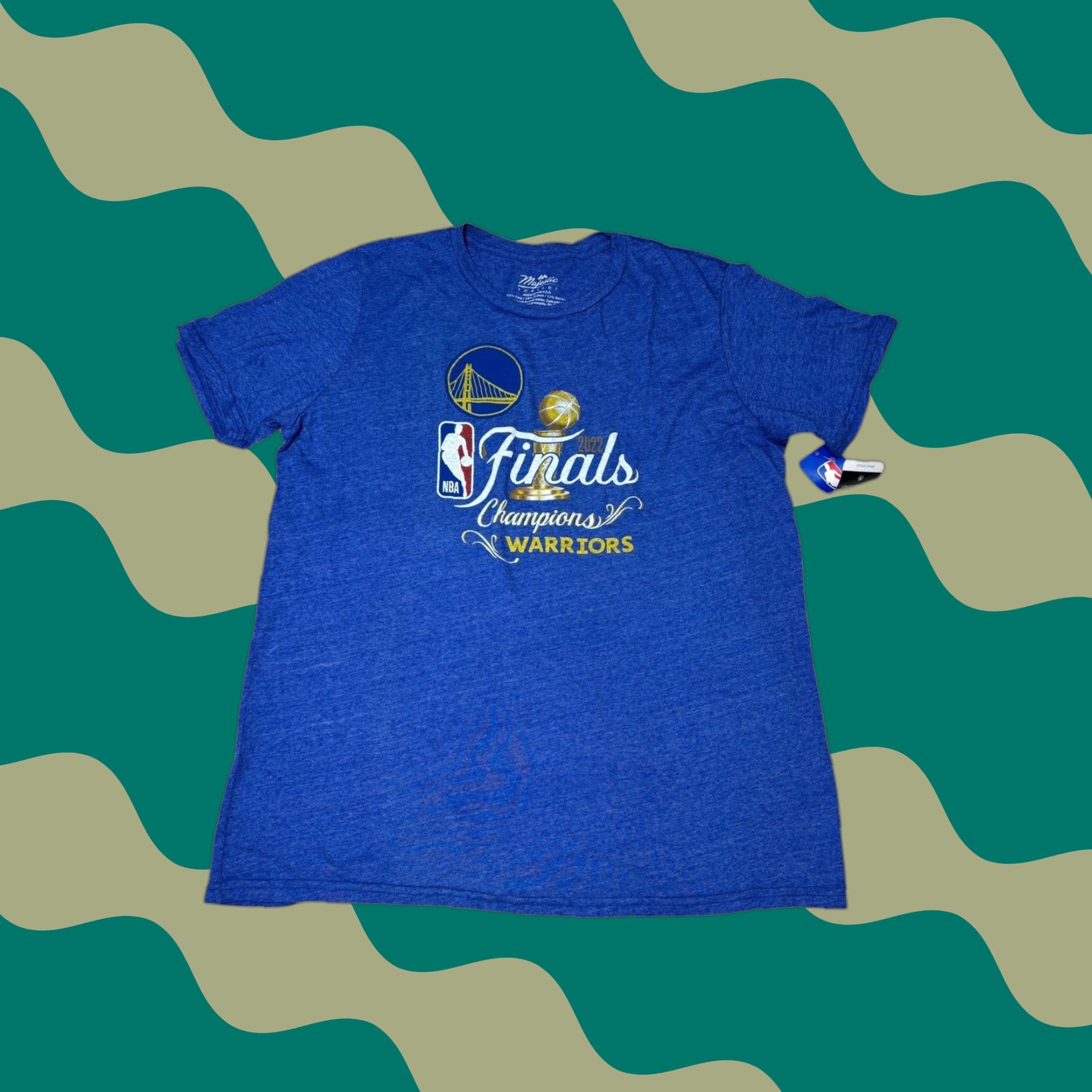 Vintage VINTAGE Majestic T-Shirt Golden State Warriors NBA Finals Champions Blue XL Mens Size US XL / EU 56 / 4 - 1 Thumbnail