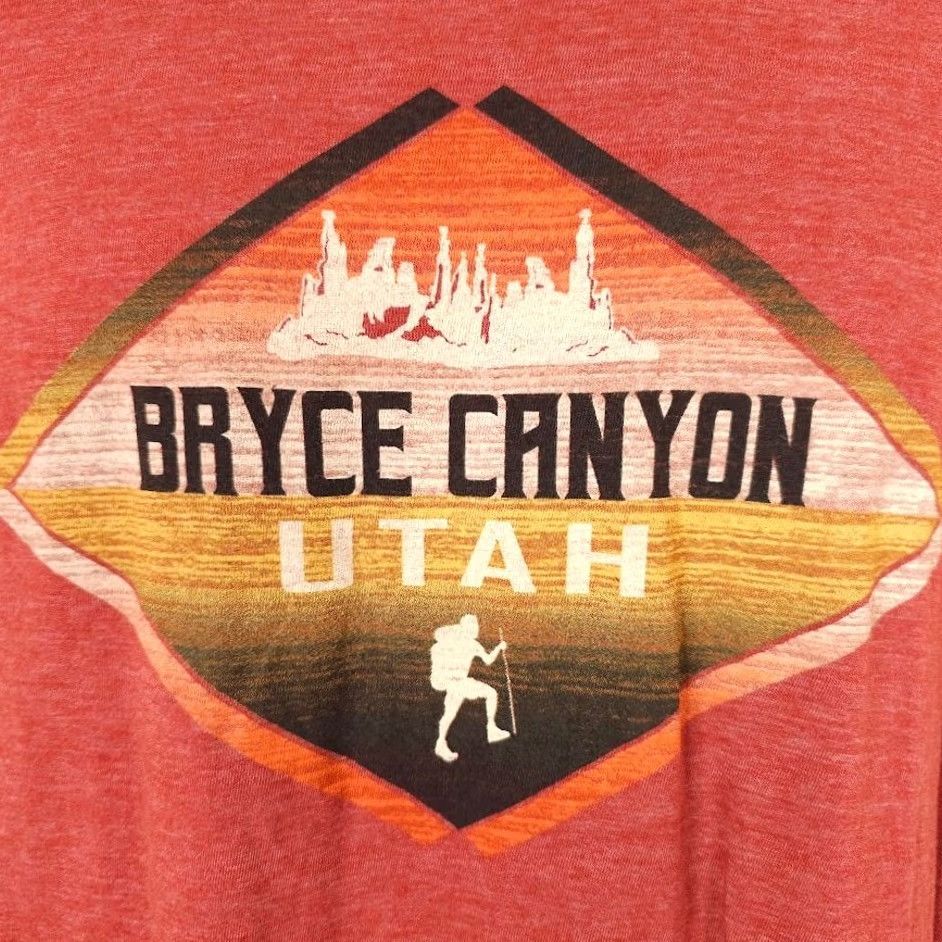 Vintage Bryce Canyon National Park T Shirt Mens Size Medium Orange Utah Travel Tee Size US M / EU 48-50 / 2 - 3 Thumbnail