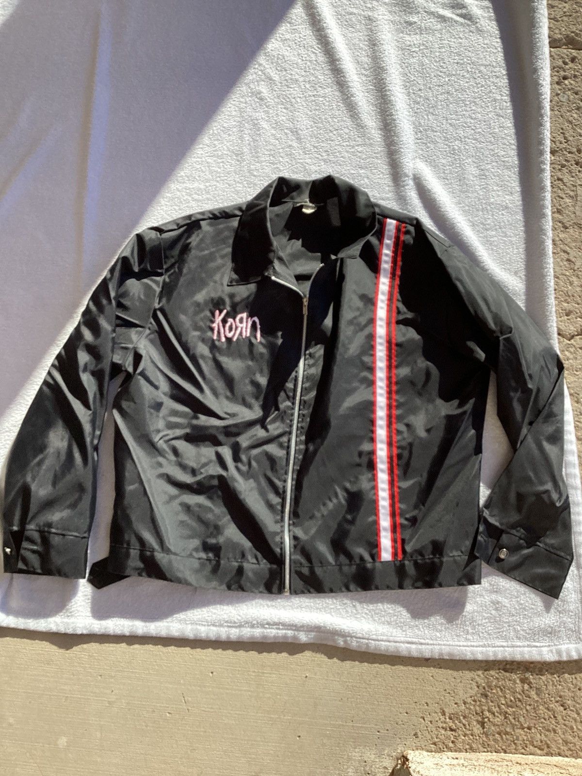 Band Tees × KTZ KTZ Metal Patch Bomber Jacket | Grailed