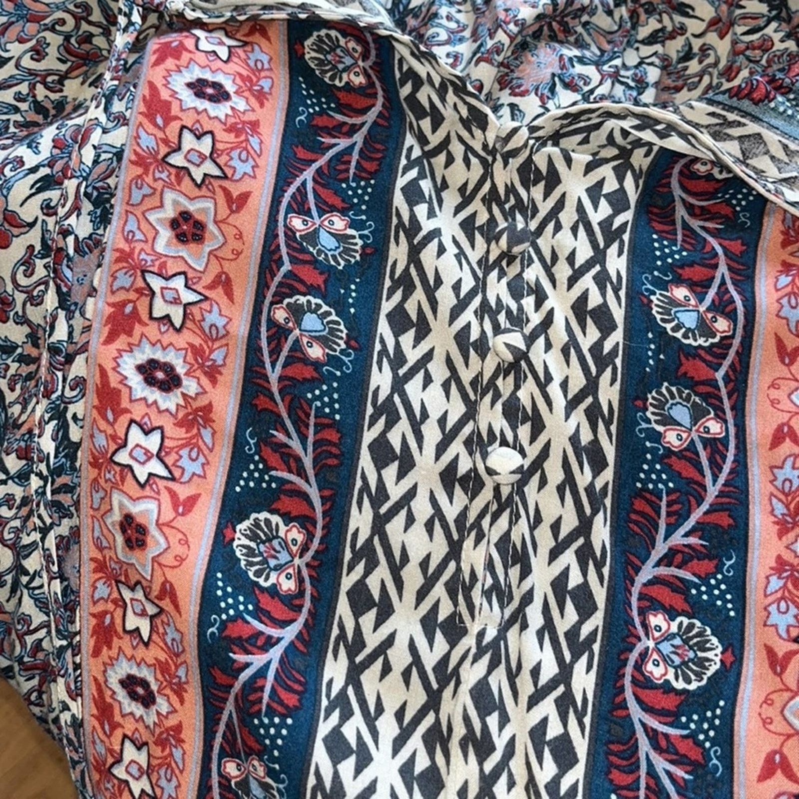 0 Umgee Boho Tribal Aztec Tunic Dress S Size S / US 4 / IT 40 - 4 Thumbnail