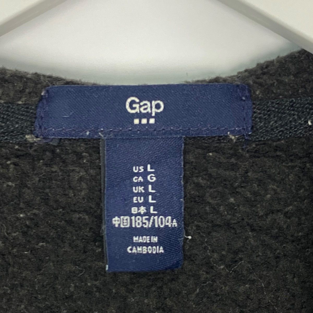 Other Vintage Gap Hoodie Big Logo Sweater Black Pullover Jumper L Size US L / EU 52-54 / 3 - 6 Thumbnail
