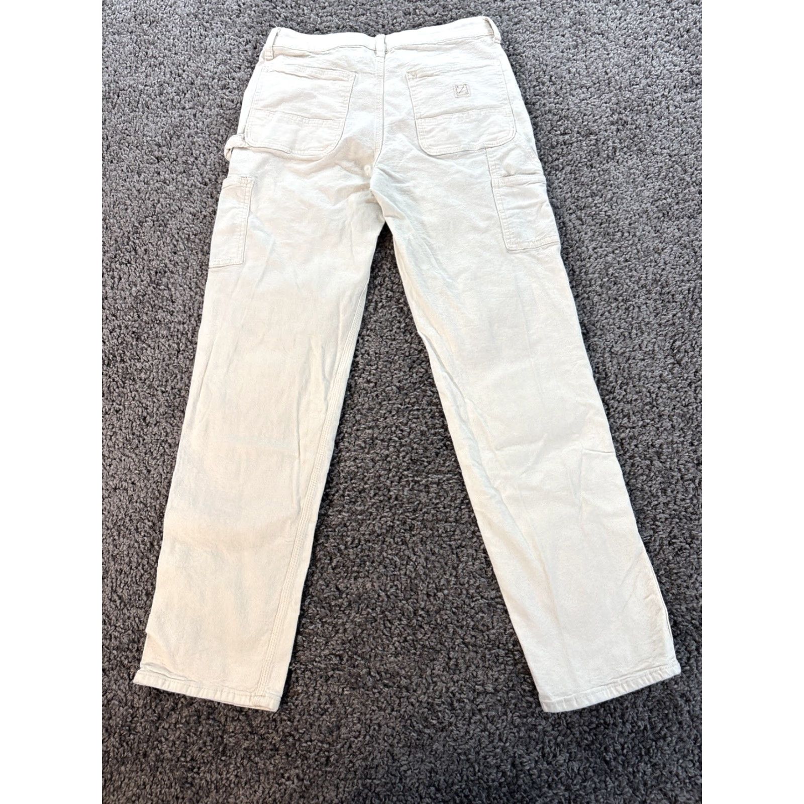 Vintage VINTAGE American eagle Carpenter Pants White 29x29 Workwear Mens 29 Tan Canvas Loose Flex Double Knee Relaxed Modern? Size US 29 - 7 Thumbnail