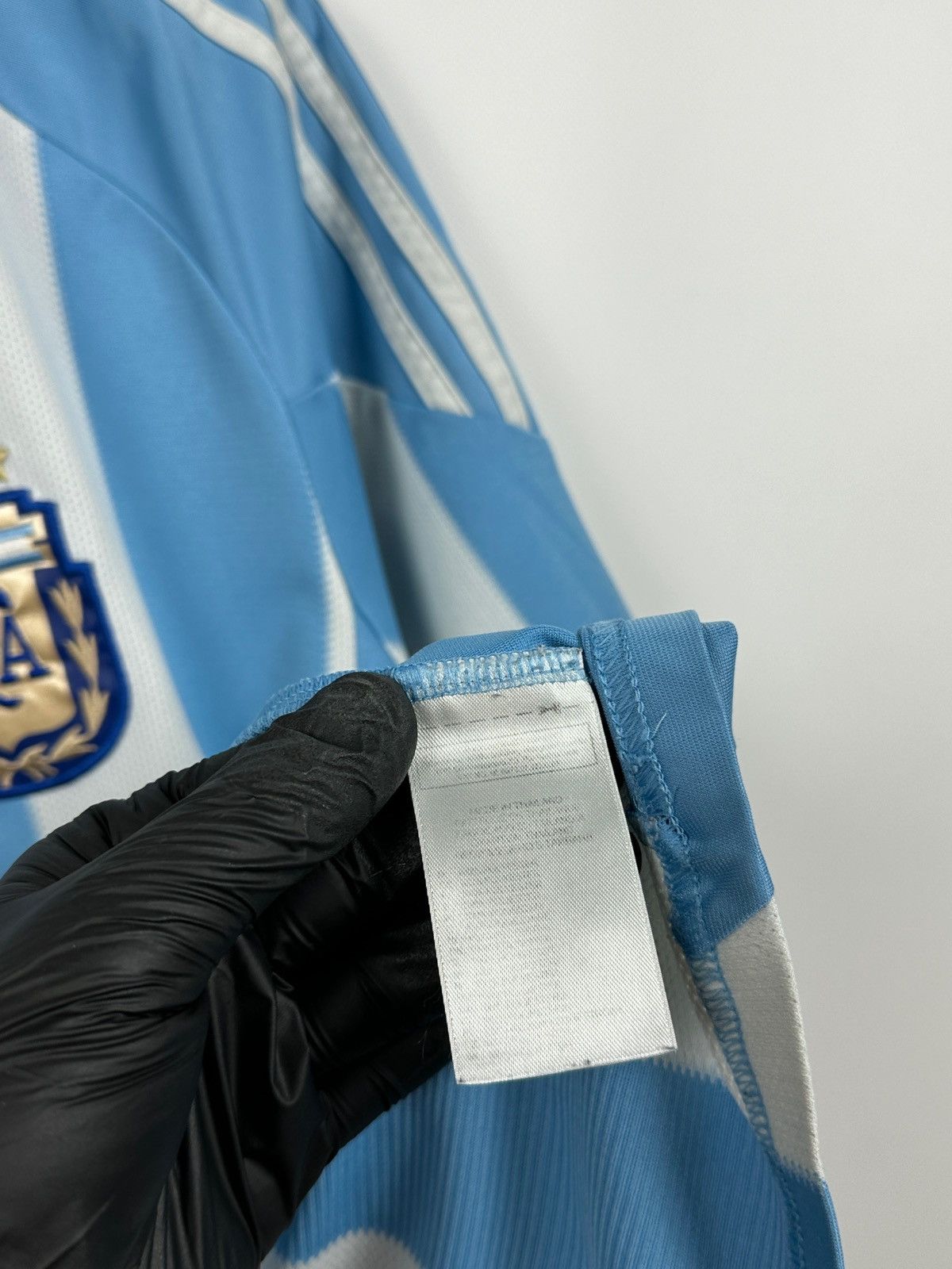 Adidas 2008 Adidas Argentina National Team Vintage Soccer Jersey Size US L / EU 52-54 / 3 - 24 Thumbnail