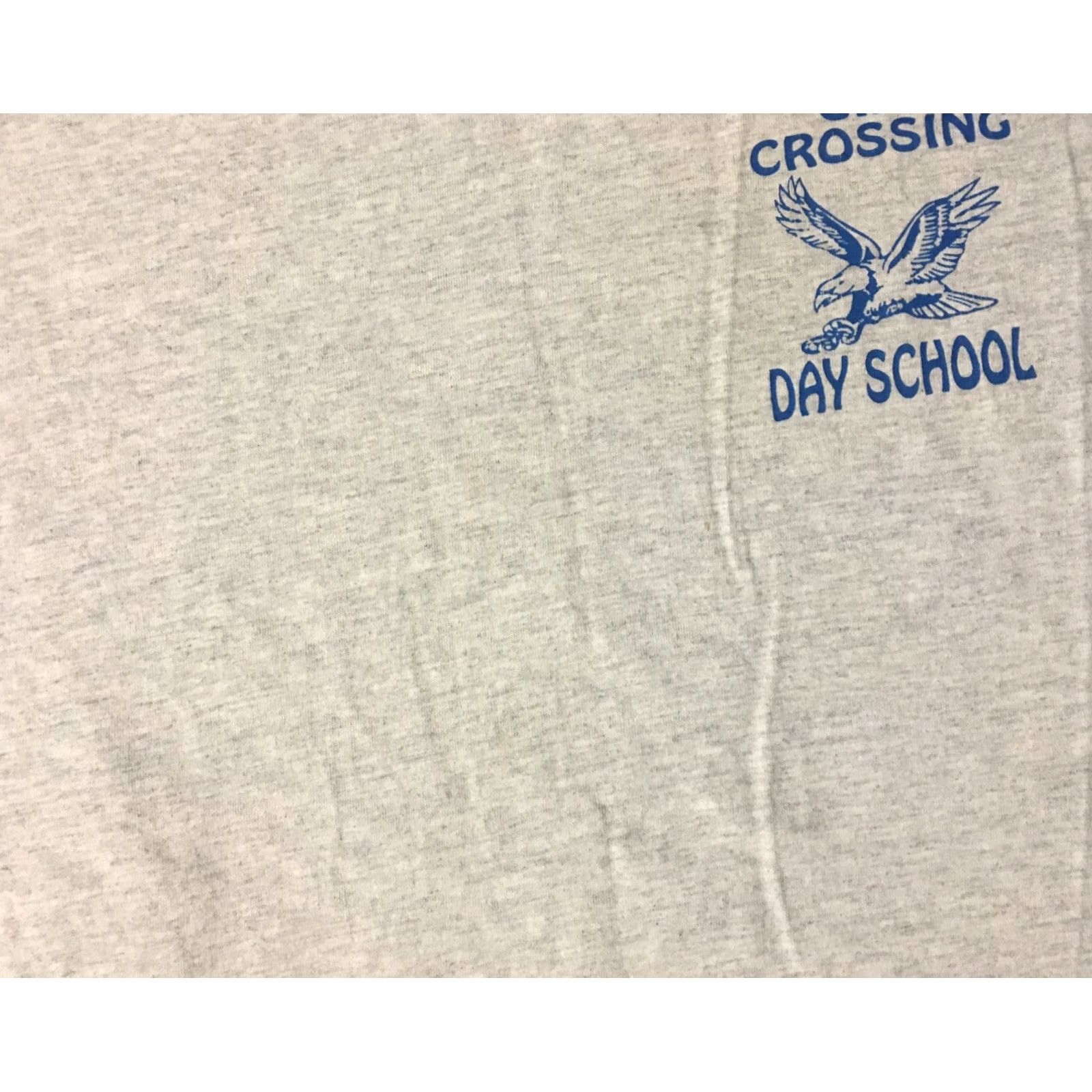 Vintage VINTAGE Gila Crossing School Double Layer Shirt XL Gray USA Single Stitch 80s 90s Pirate, College, Punk Mens Shirt Size US XL / EU 56 / 4 - 5 Thumbnail