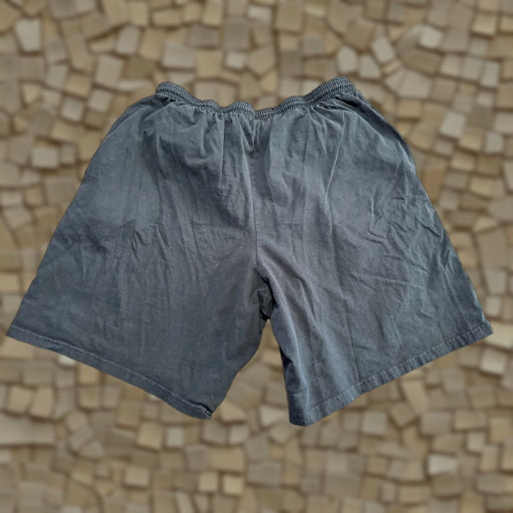 Champion VINTAGE Champion Shorts Mens XXL Black Pull On Sweat Shorts Size US 39 - 1 Thumbnail