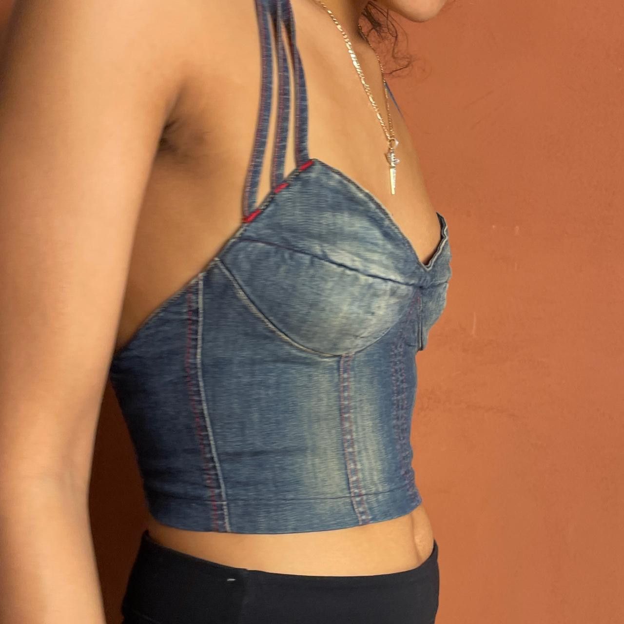 Miss Sixty Miss Sixty Women's Blue and Navy Crop-top Size S / US 4 / IT 40 - 3 Thumbnail