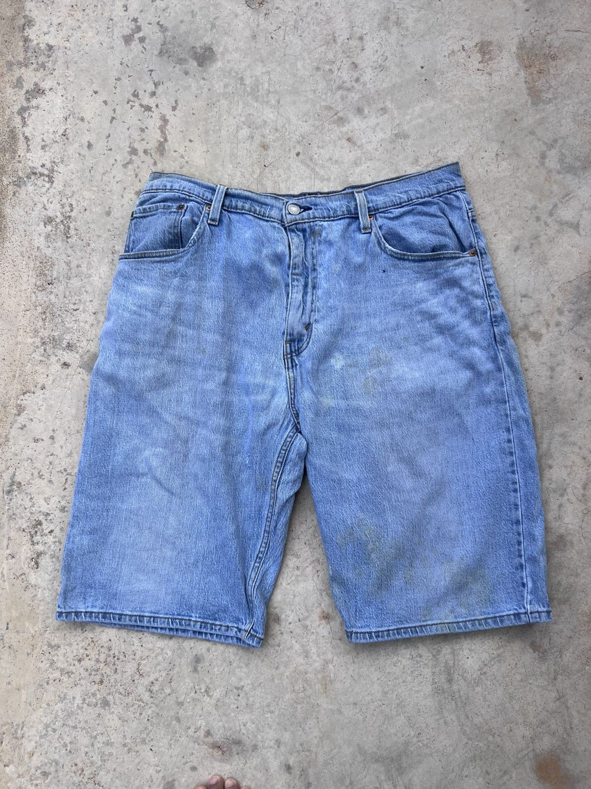 Levi's Vintage Levis Baggy Short Denim Size US 35 - 1 Thumbnail