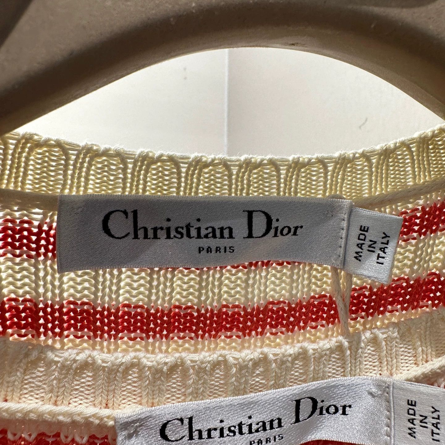 Christian Dior Monsieur Dior apr496 Star Stripe knit set women's 36 cotton Size XS / US 0-2 / IT 36-38 - 3 Thumbnail
