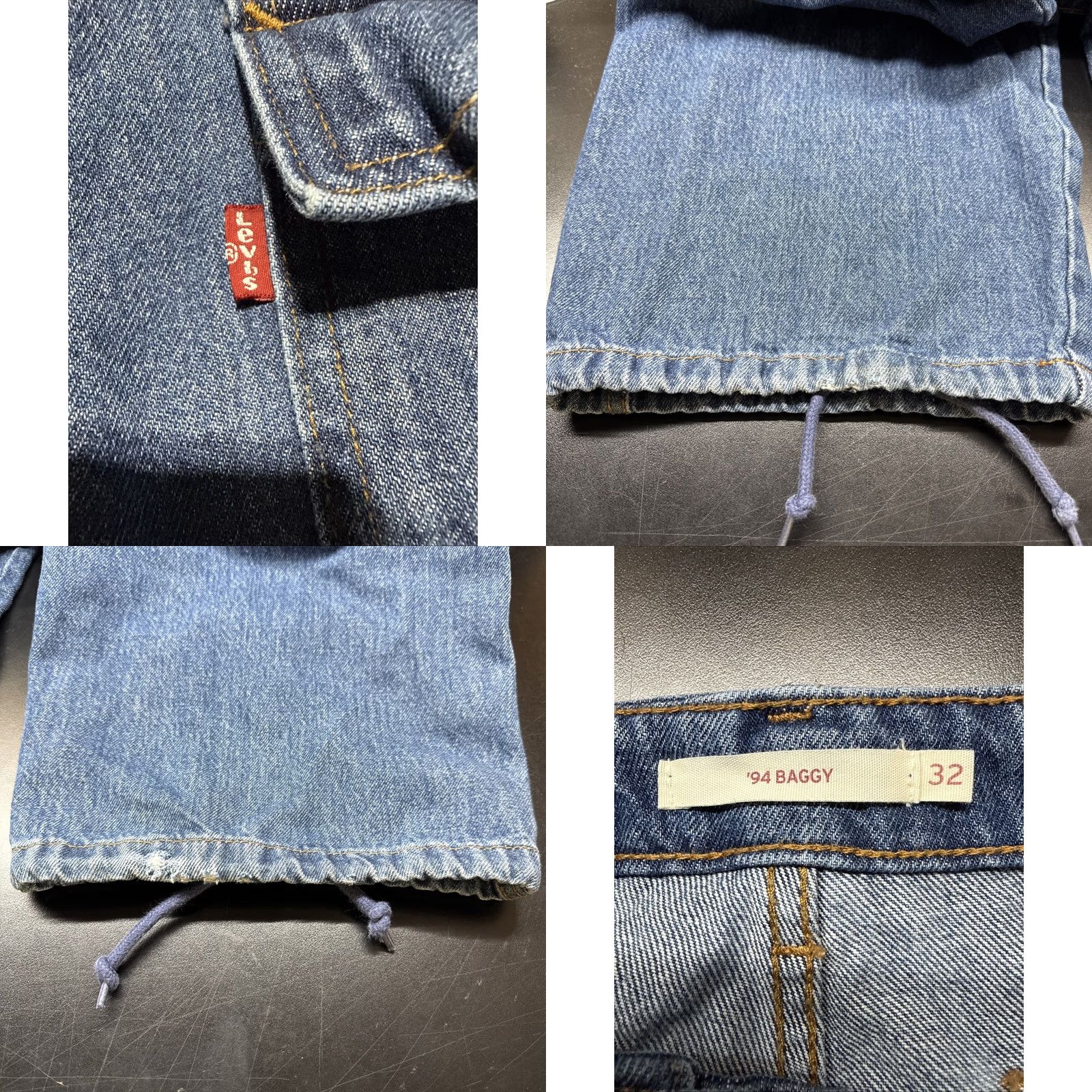 Levi's Levi'S 94 baggy cargo jeans denim mens 36x32 carpenter pockets draw strings Y2K Size US 36 / EU 52 - 8 Thumbnail