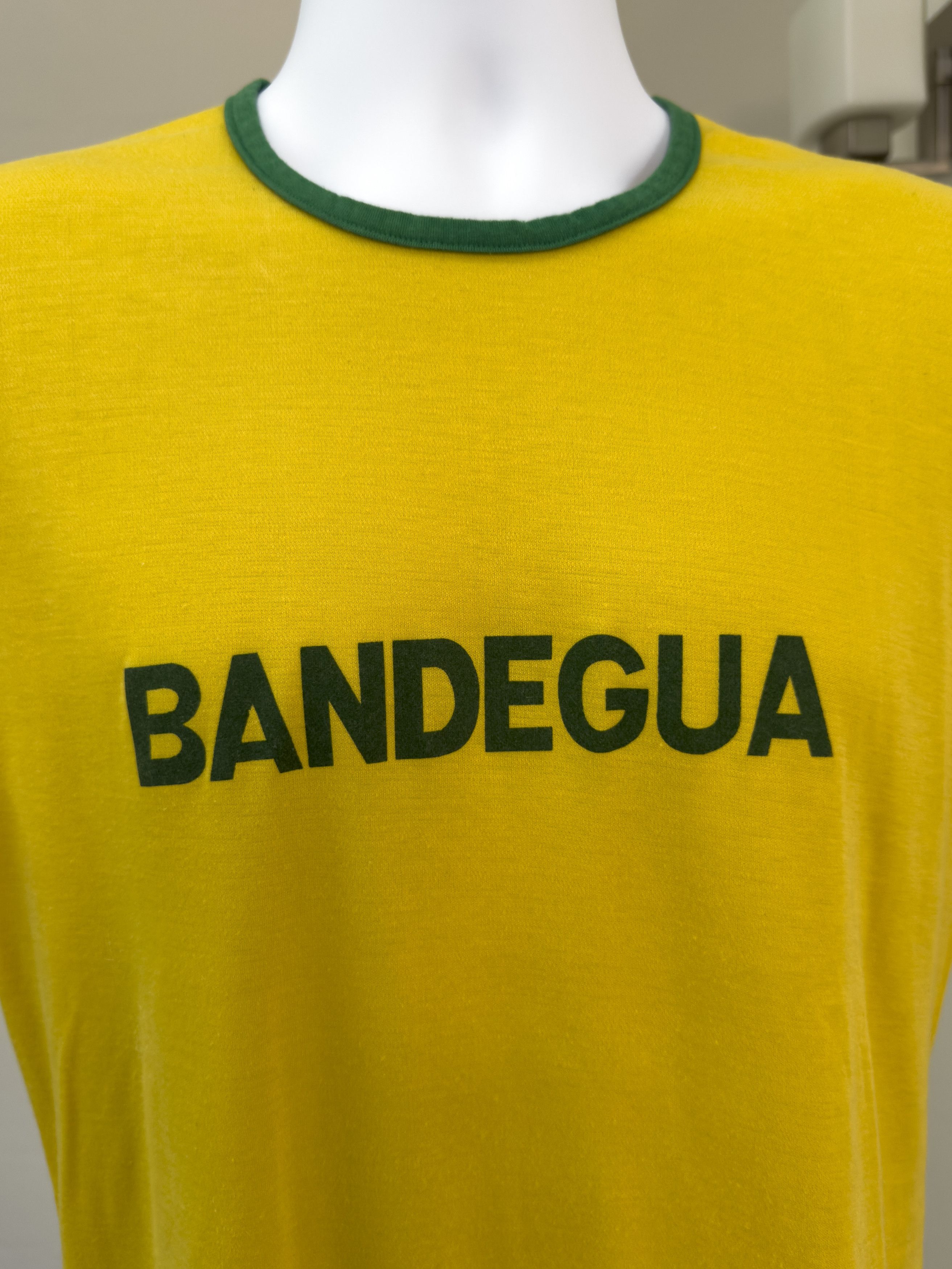 Other Vintage Bandegua Yellow Green Ringer Jersey Single Stitch T Size US M / EU 48-50 / 2 - 2 Thumbnail