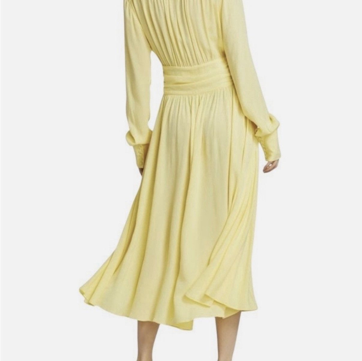 ROTATE Rotate Birger Christensen Yellow Long Sleeve Dress Size 2 Size XS / US 0-2 / IT 36-38 - 4 Thumbnail