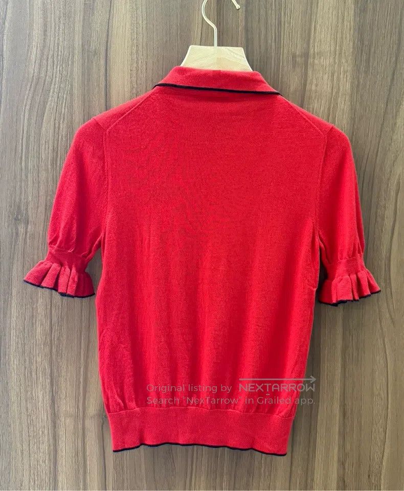 Dior Dior Red little bee knitted short sleeves Size XS / US 0-2 / IT 36-38 - 2 Thumbnail
